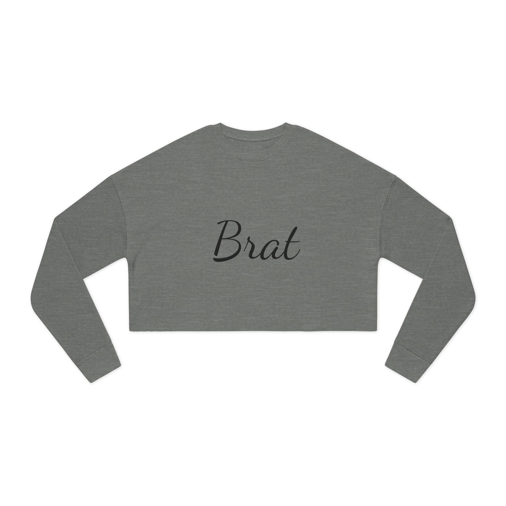 Brat Cropped Sweatshirt for Women - Trendy Casual Style