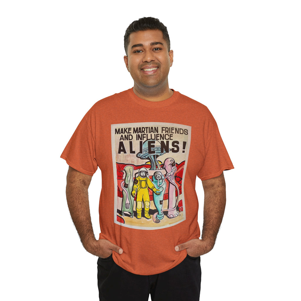 Mars Aliens Unisex Heavy Cotton Tee