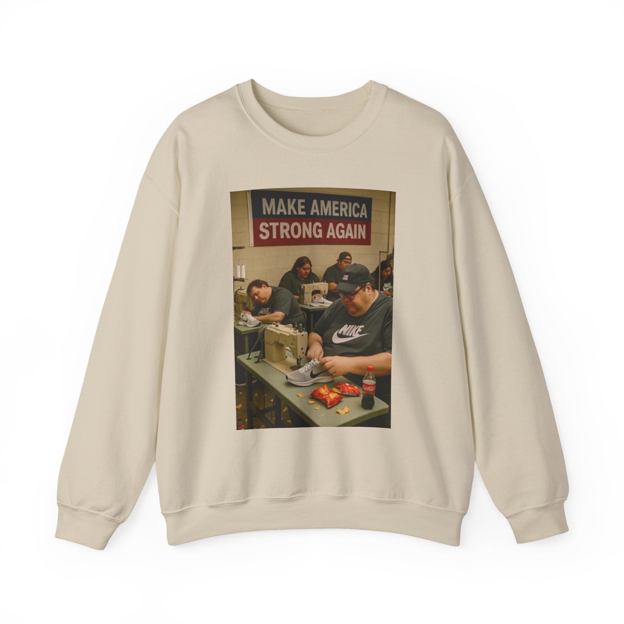 Unisex Heavy Blend Crewneck Sweatshirt - Make America Strong Again