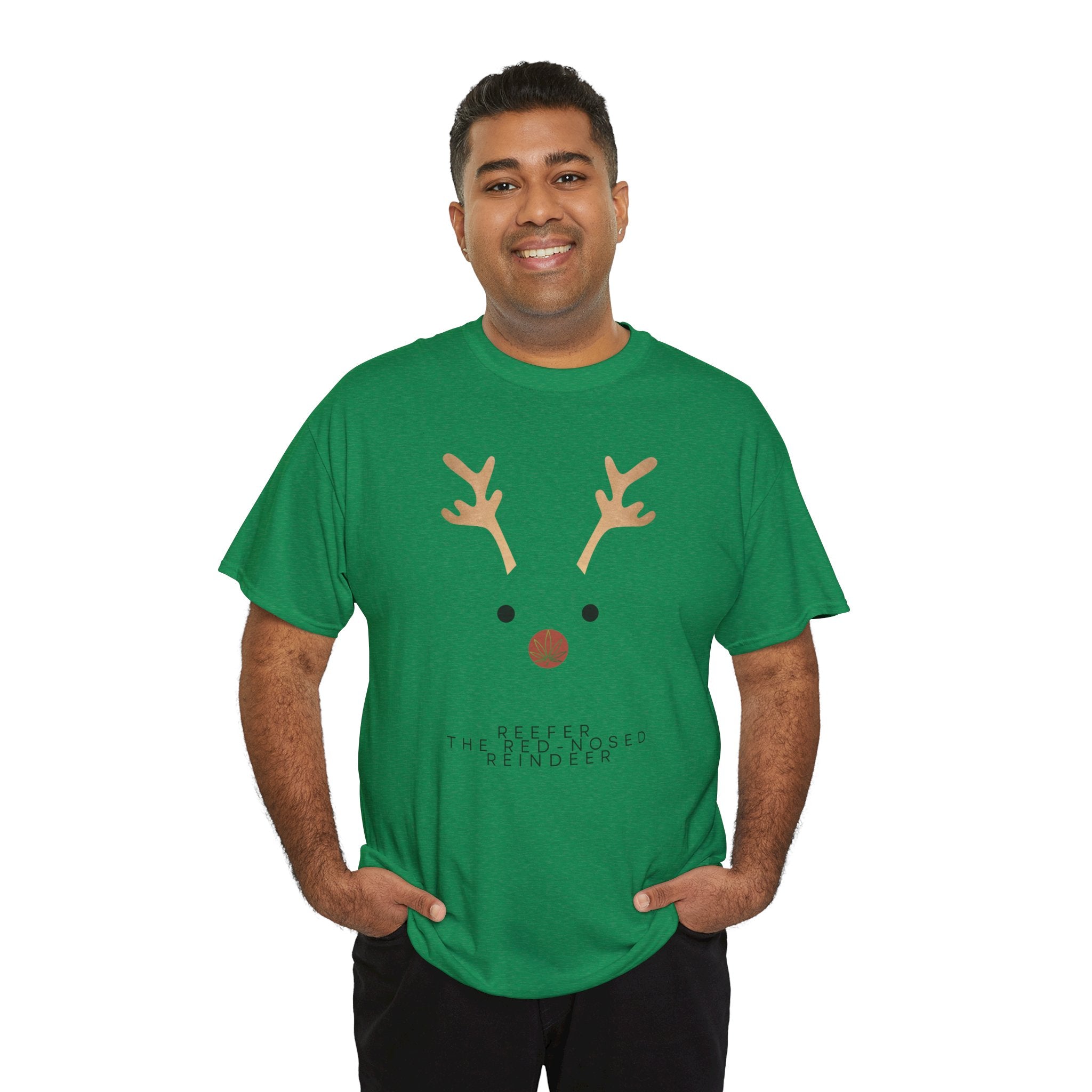 Reindeer Unisex Heavy Cotton Tee