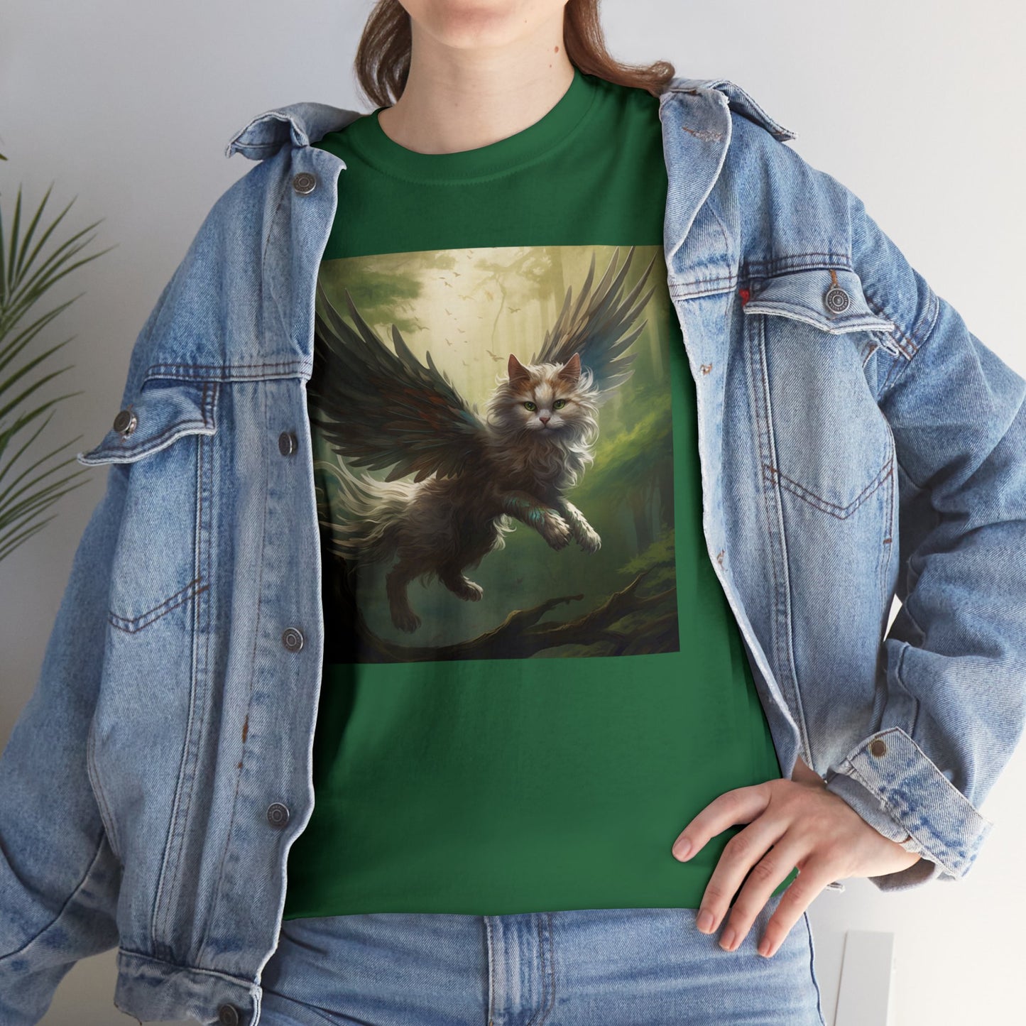 Fantasy Cat Unisex Heavy Cotton Tee