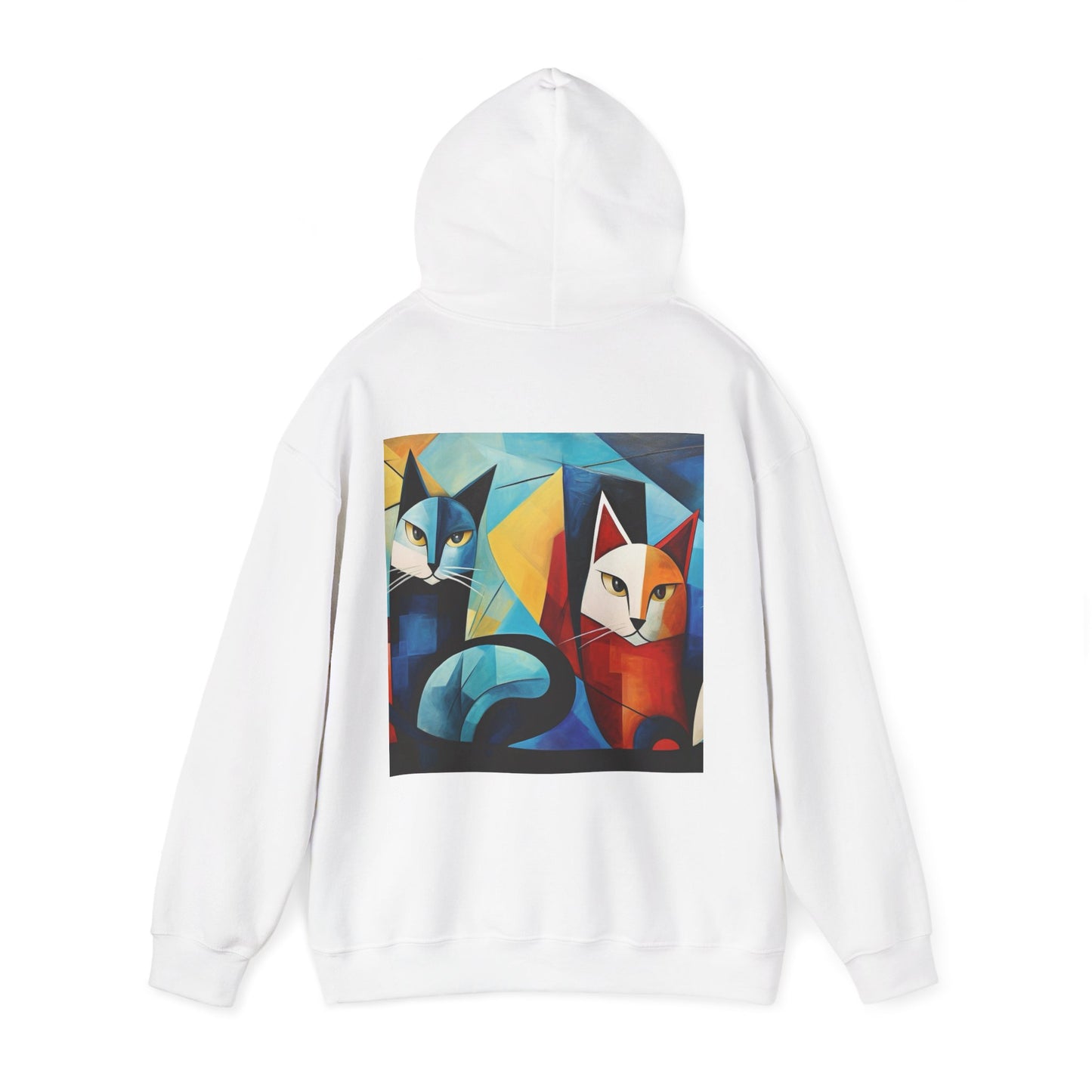 MeowMeow Back Unisex Heavy Blend Hooded Sweatshirt