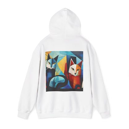 MeowMeow Back Unisex Heavy Blend Hooded Sweatshirt