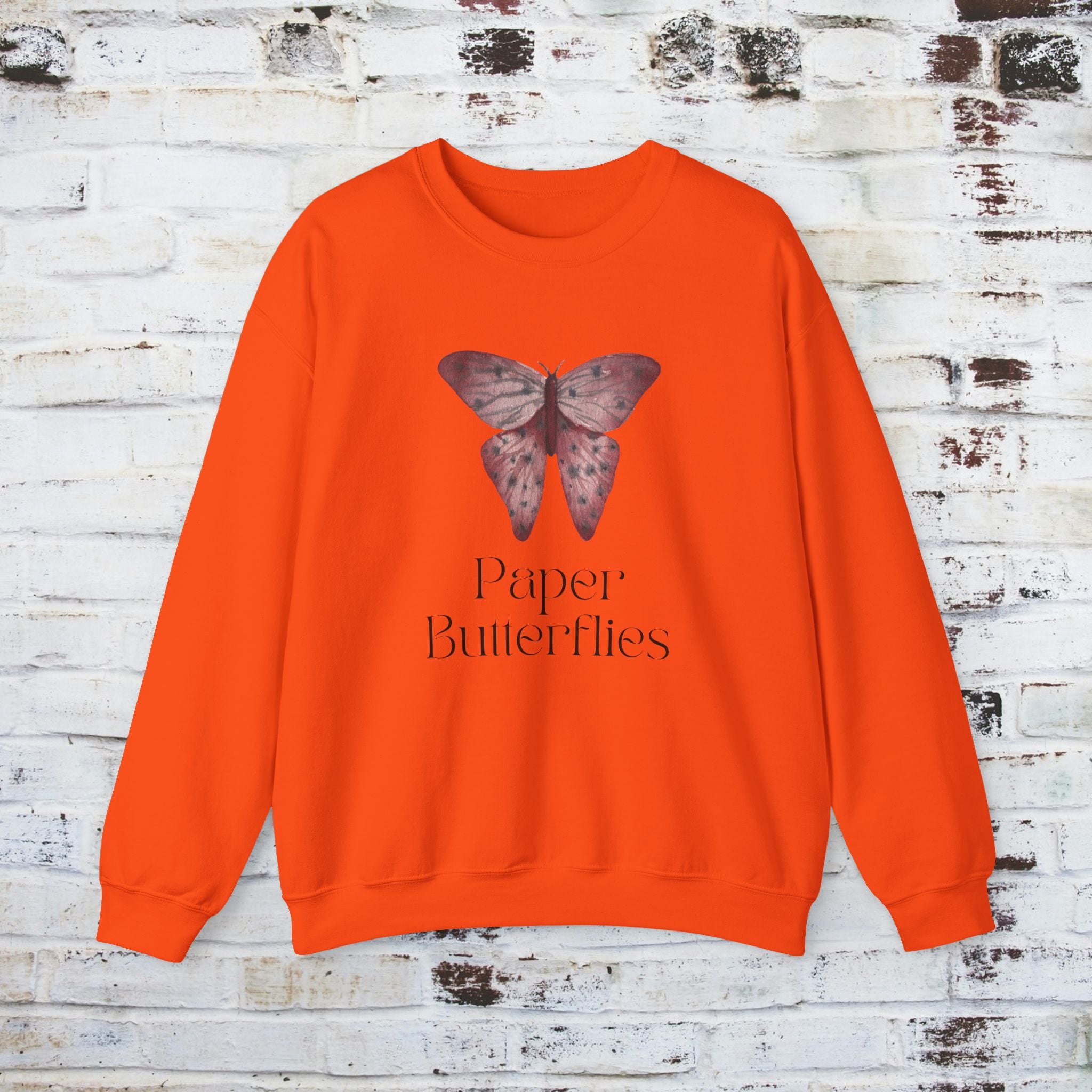 Paper Butterflies Unisex Heavy Blend Crewneck Sweatshirt