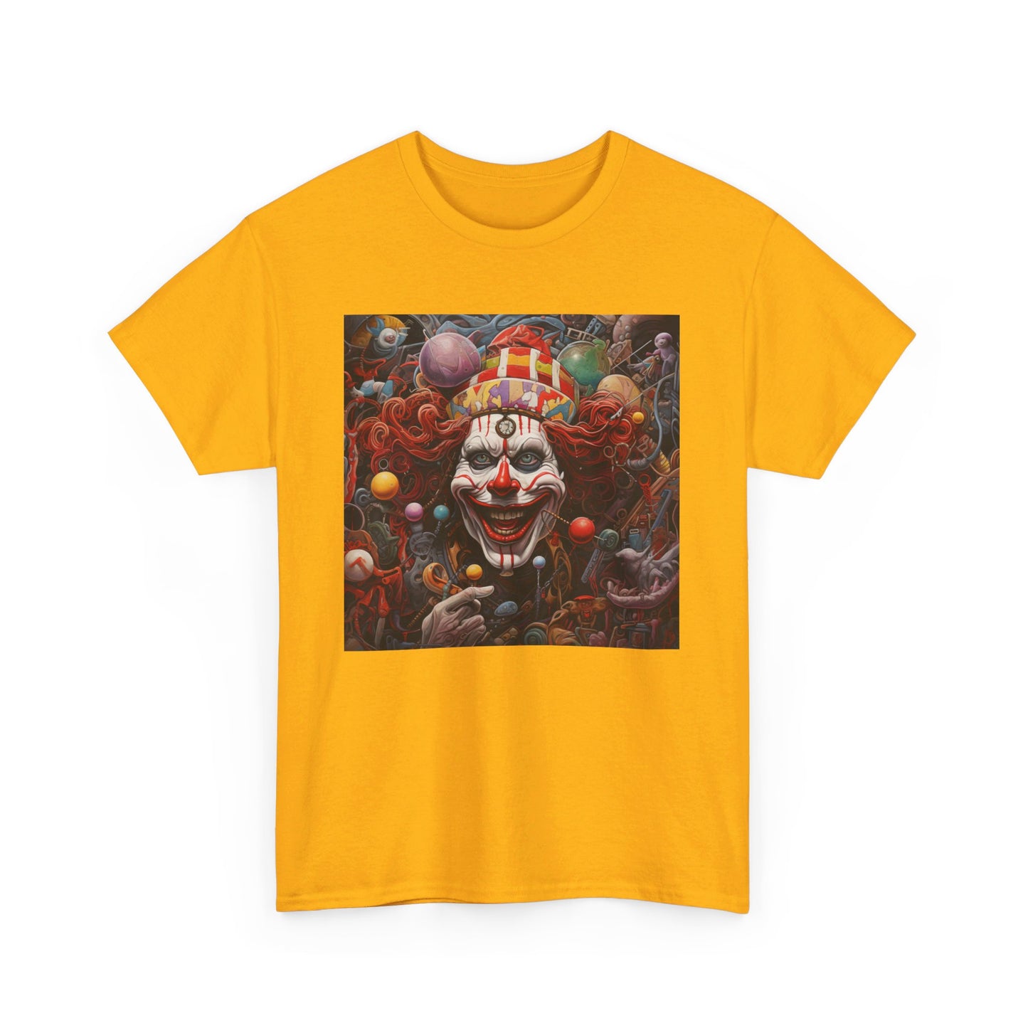 Clown Mutiny Face Unisex Heavy Cotton Tee