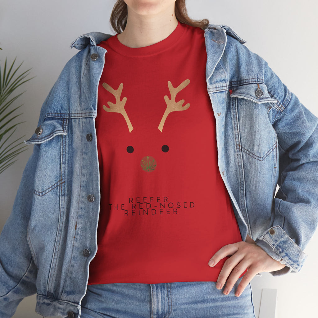 Reindeer Unisex Heavy Cotton Tee