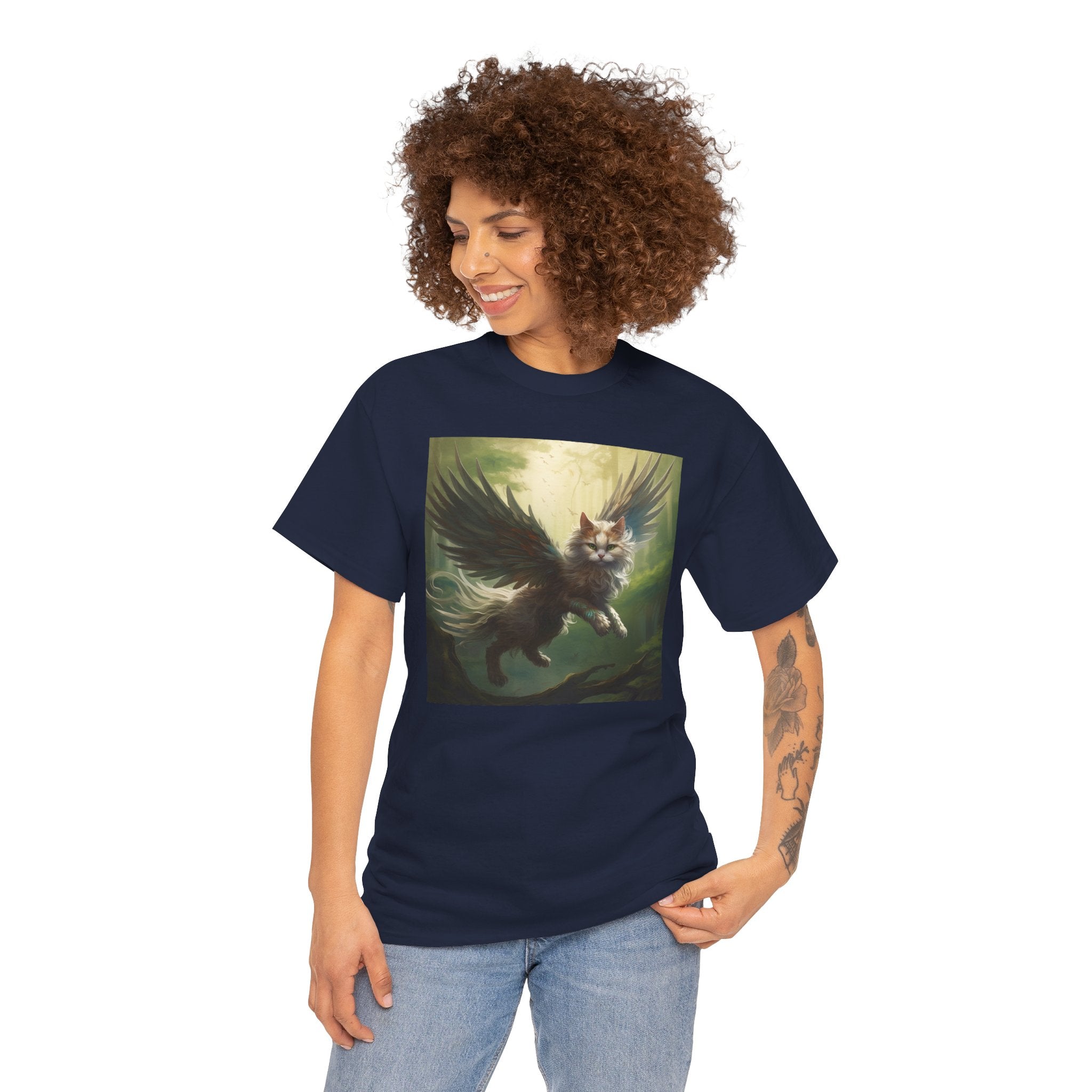 Fantasy Cat Unisex Heavy Cotton Tee