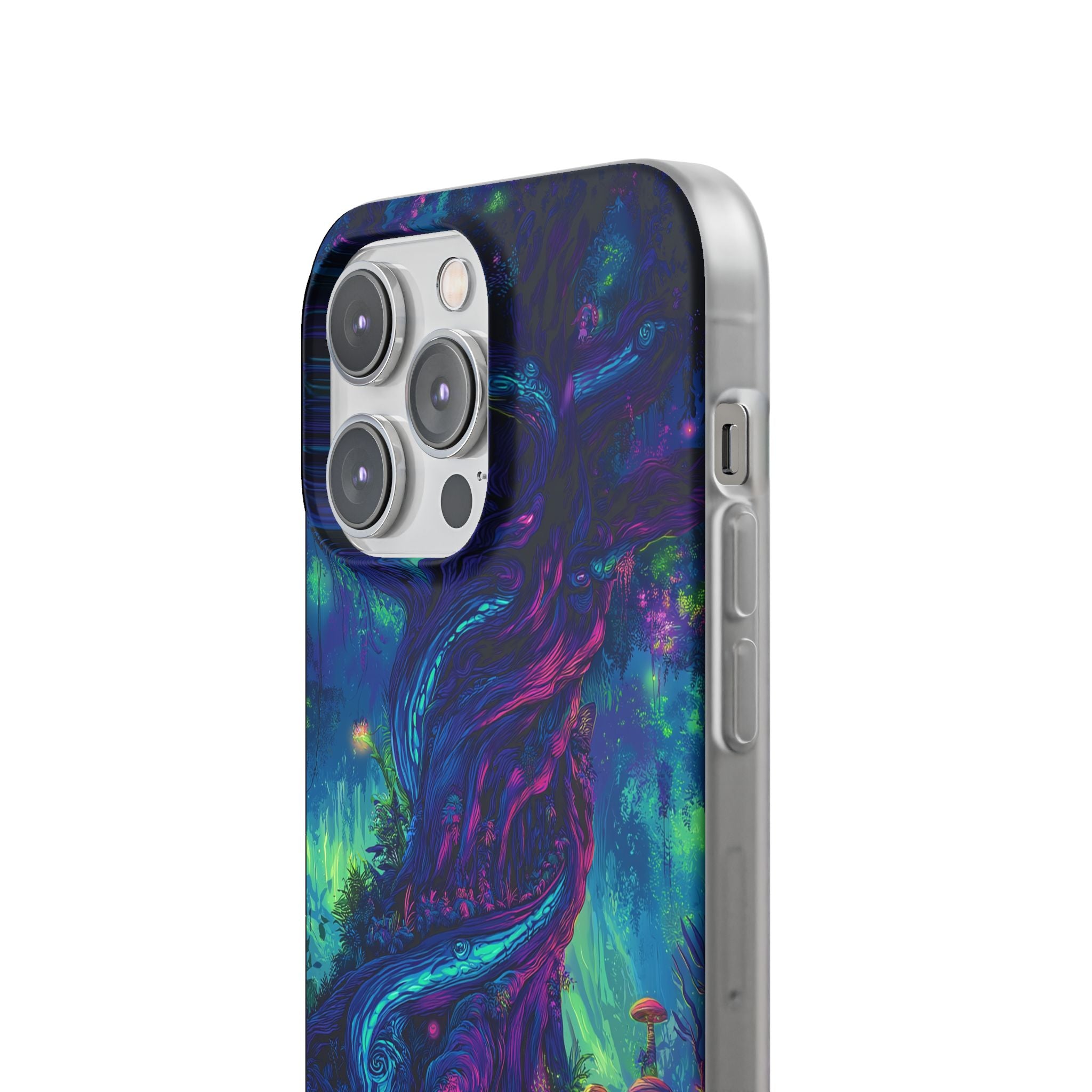 Psychedelic Tree Vibrant Fantasy Flexi Case - Enchanted Forest Design
