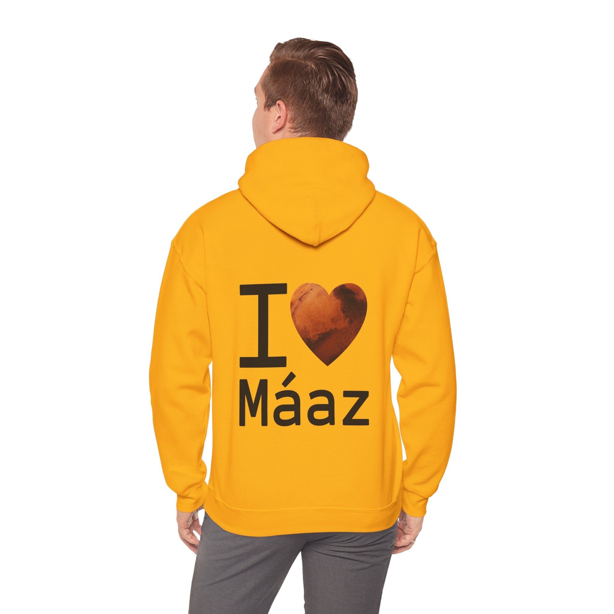 I Love Mars Unisex Heavy Blend Hooded Sweatshirt