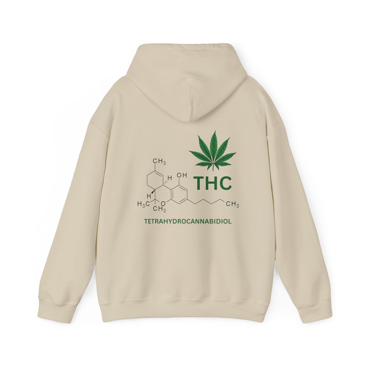 THC Molecule Unisex Heavy Blend Hooded Sweatshirt