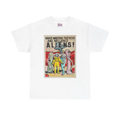 Mars Aliens Unisex Heavy Cotton Tee