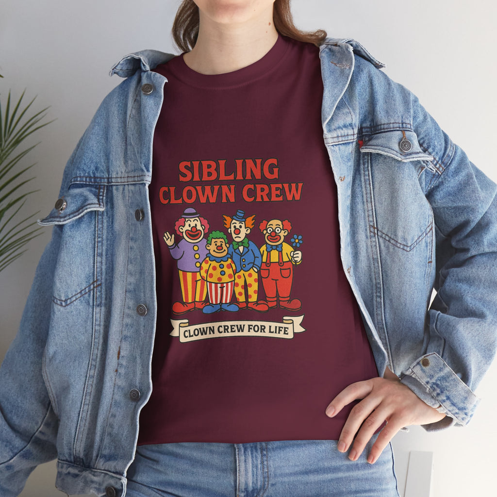 Clown Siblings Unisex Heavy Cotton Tee