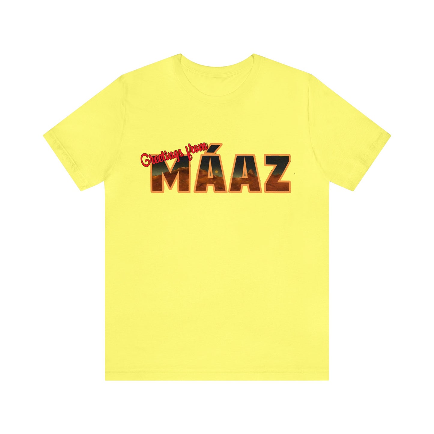 Greetings from Máaz Unisex Jersey Short Sleeve Tee