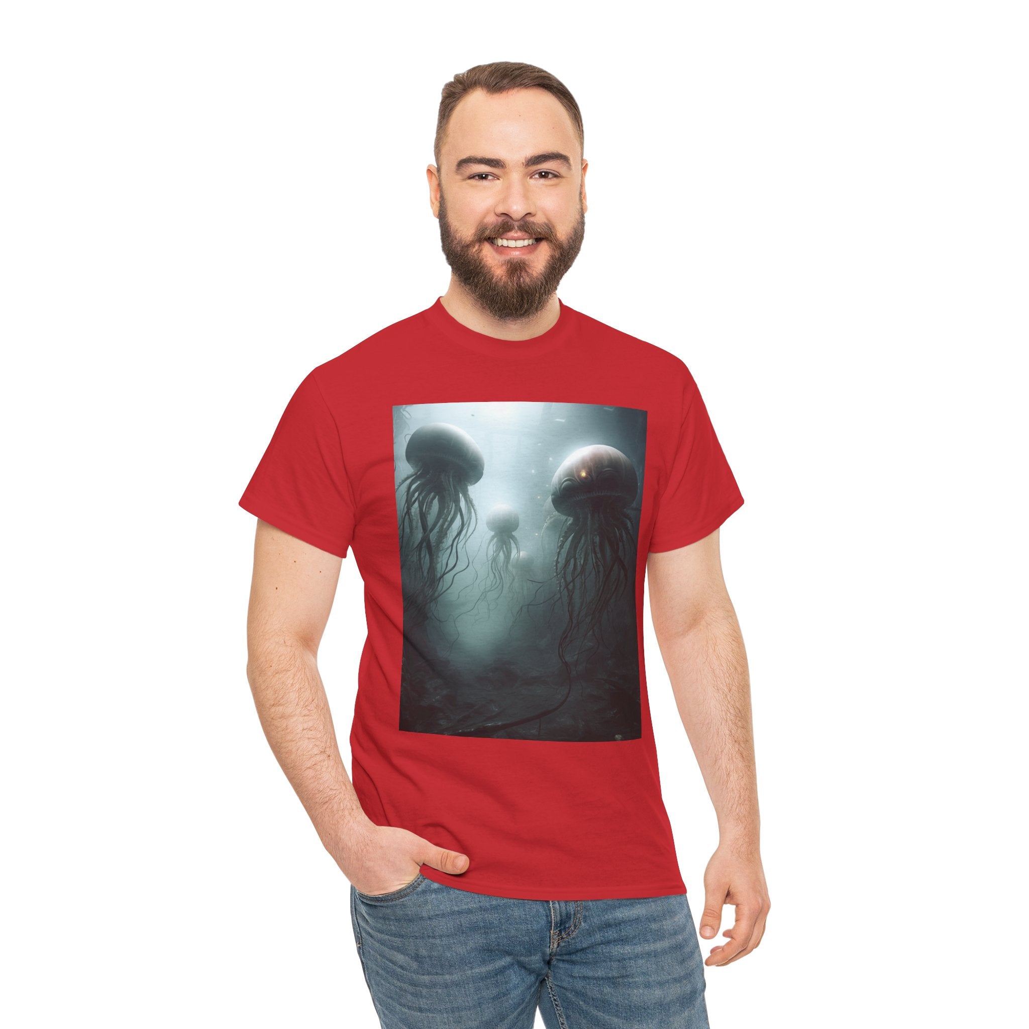 Alien Jellyfish Unisex Heavy Cotton Tee