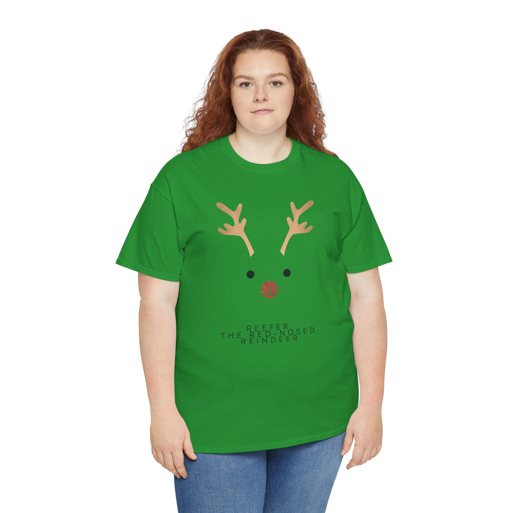 Reindeer Unisex Heavy Cotton Tee