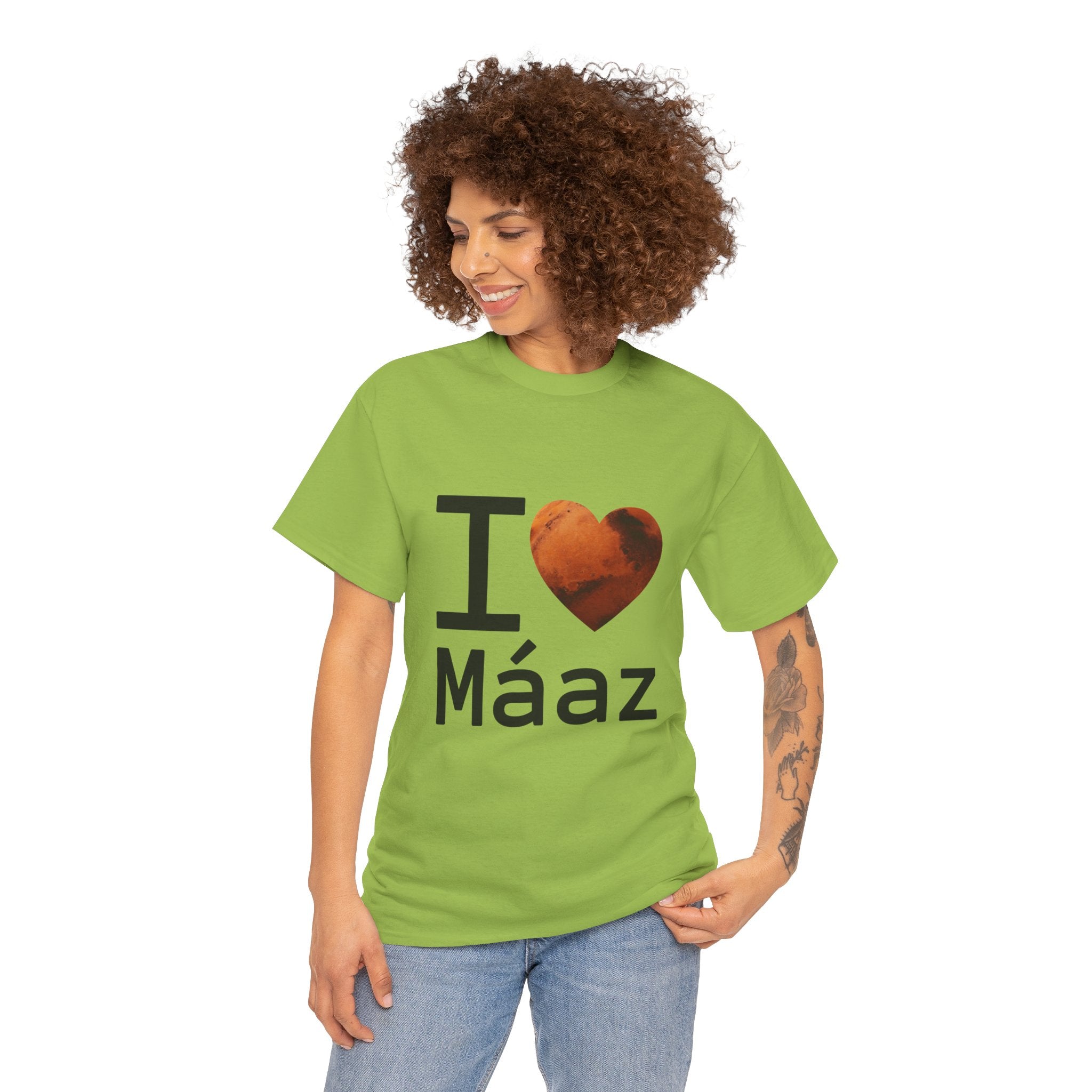 I Love Mars Unisex Heavy Cotton Tee