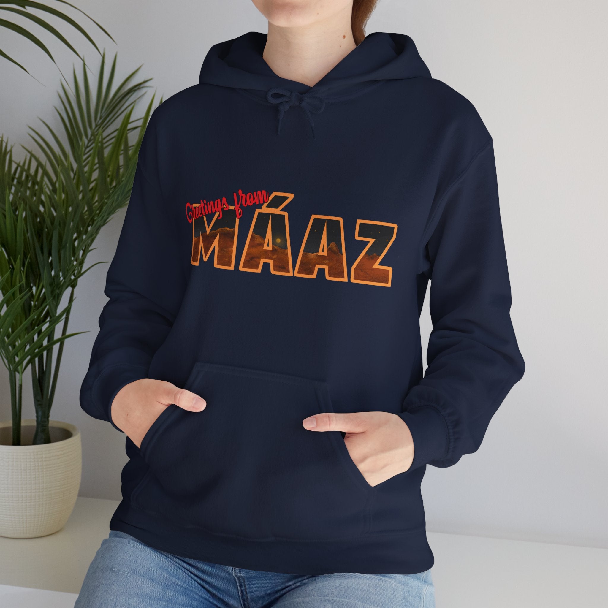 Greetings from Máaz Martians Unisex Heavy Blend Hooded Sweatshirt