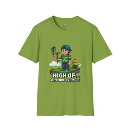 Altitude Farming Graphic T-Shirt, Fun Unisex Tee for Gamers, Perfect Gift for Farmers, Birthday, or Casual Wear