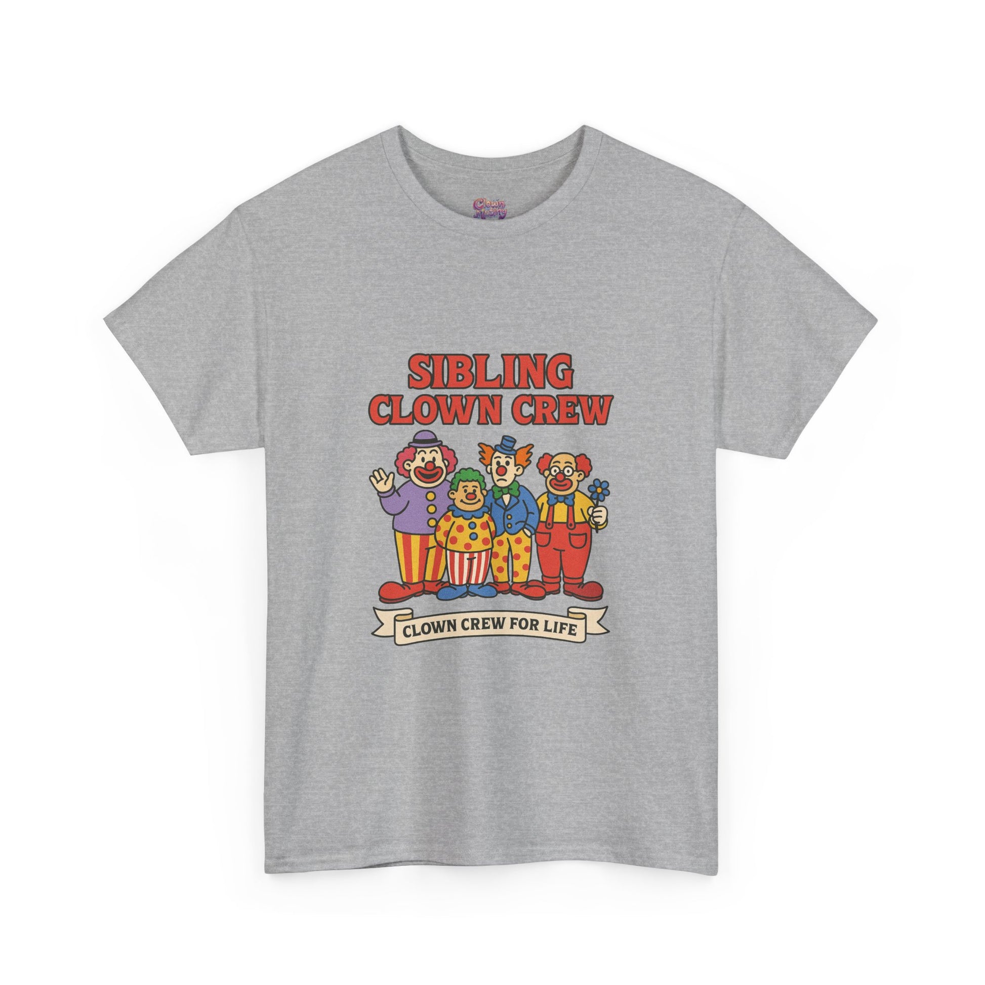 Clown Siblings Unisex Heavy Cotton Tee