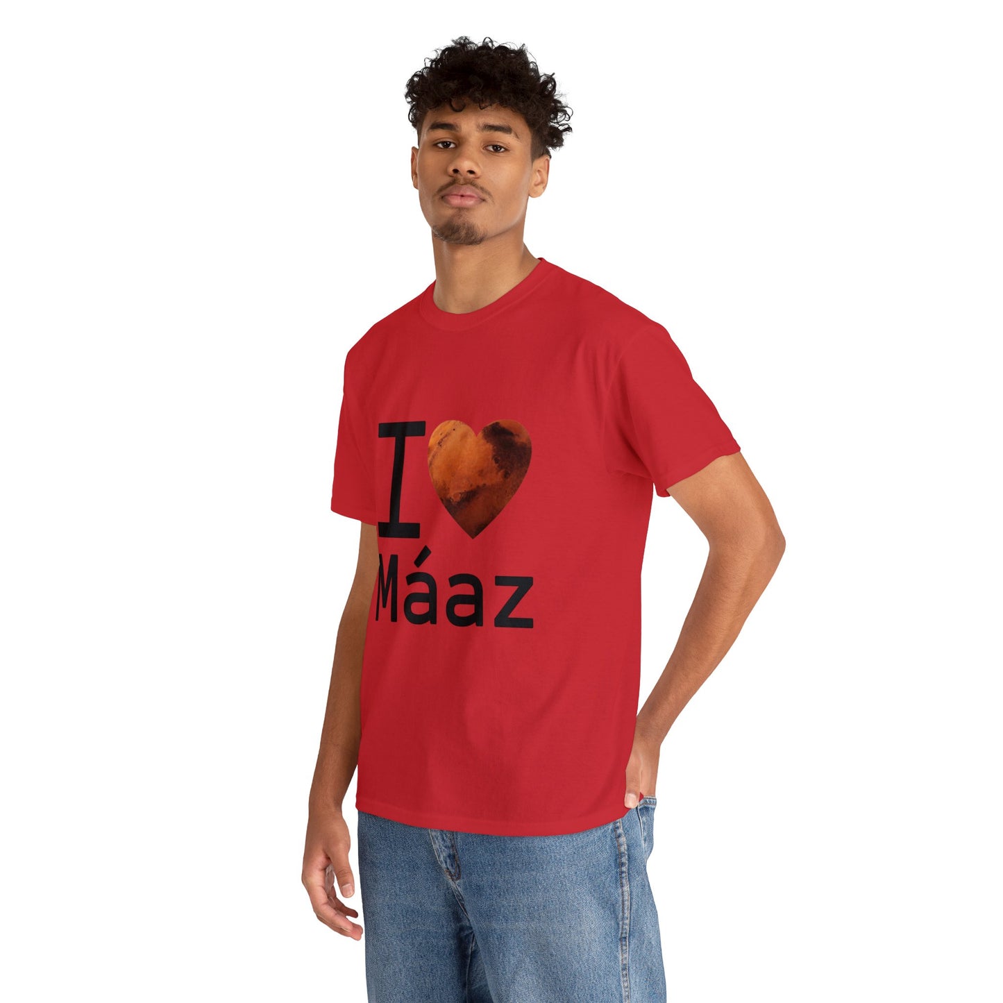 I Love Mars Unisex Heavy Cotton Tee