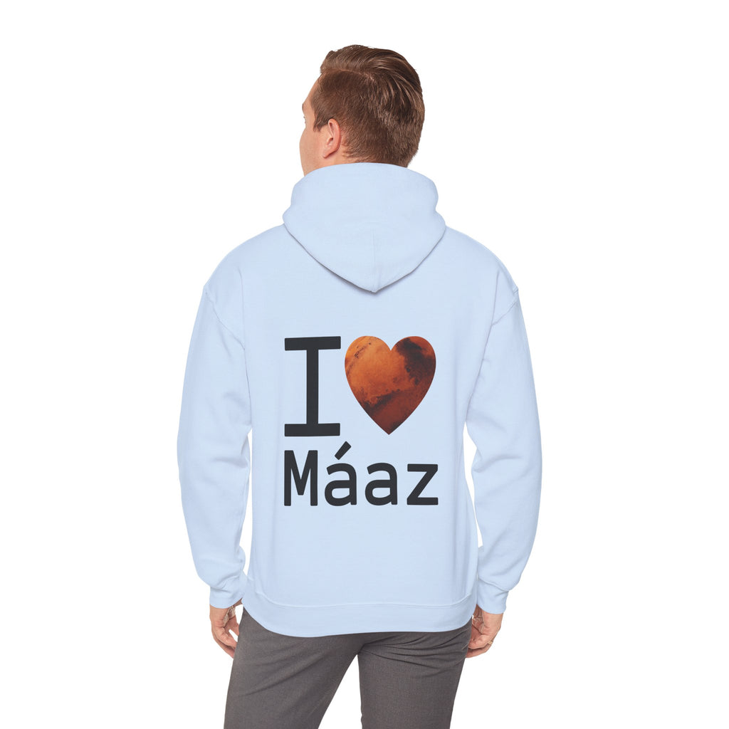 I Love Mars Unisex Heavy Blend Hooded Sweatshirt