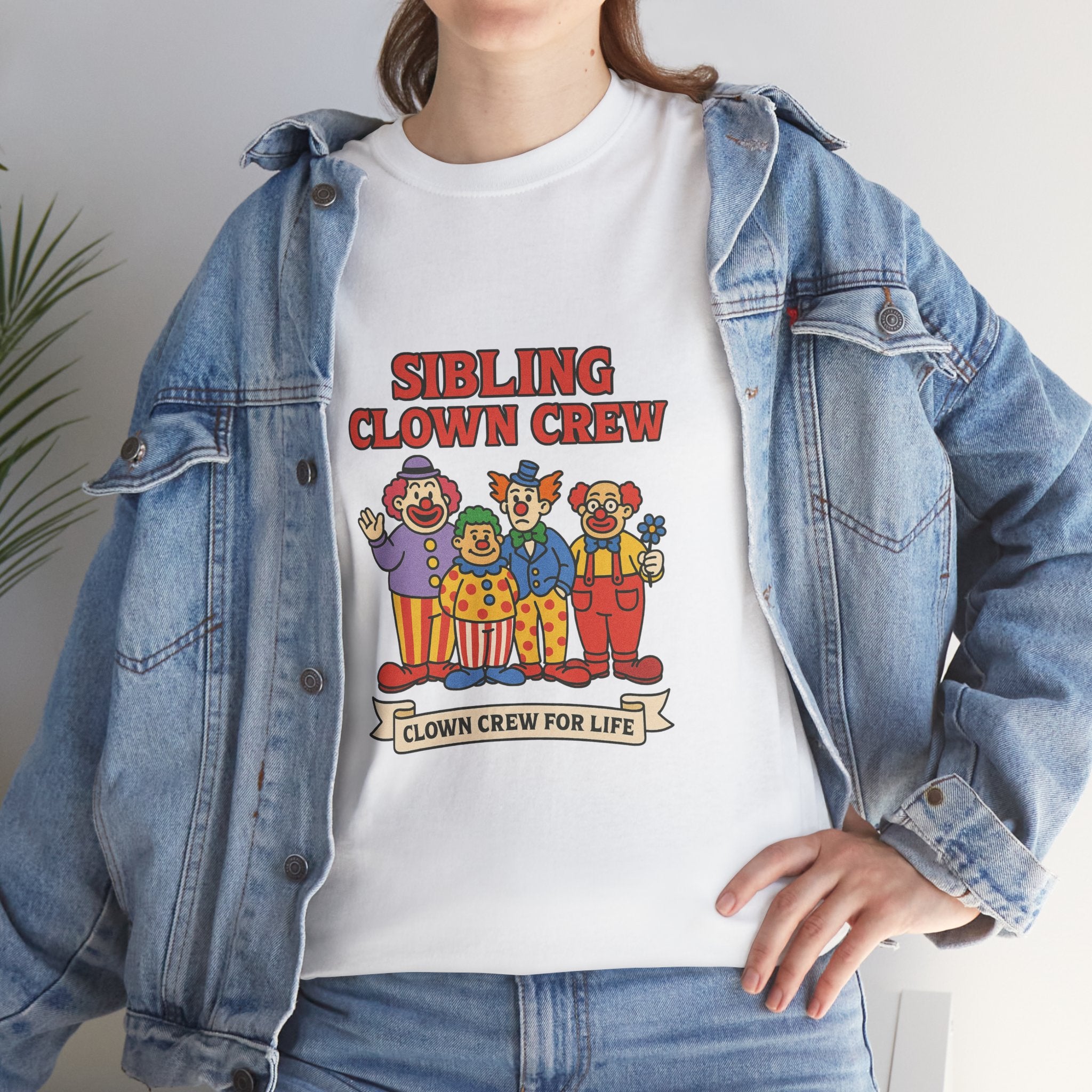 Clown Siblings Unisex Heavy Cotton Tee