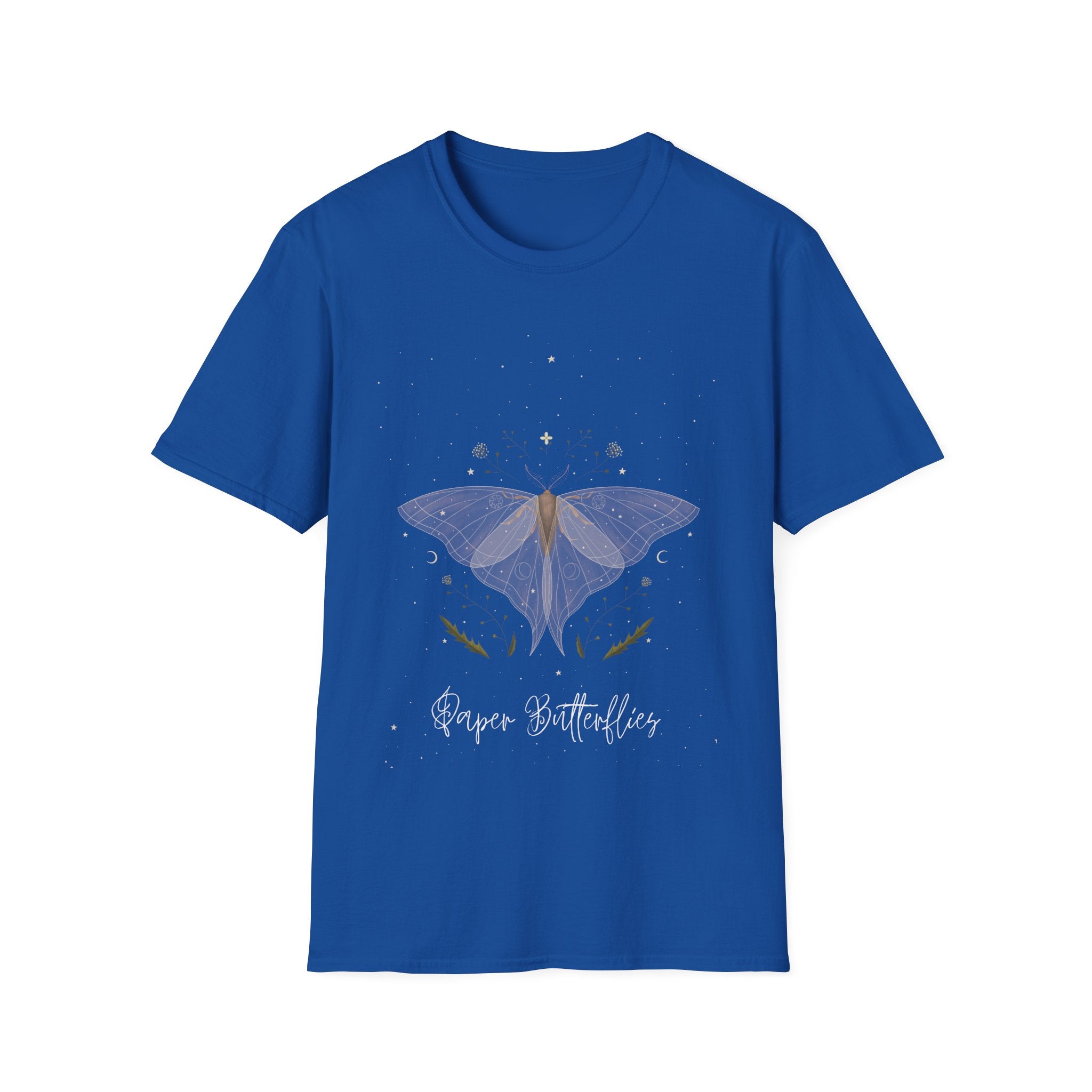 Paper Butterflies Fancy Unisex Softstyle T-Shirt