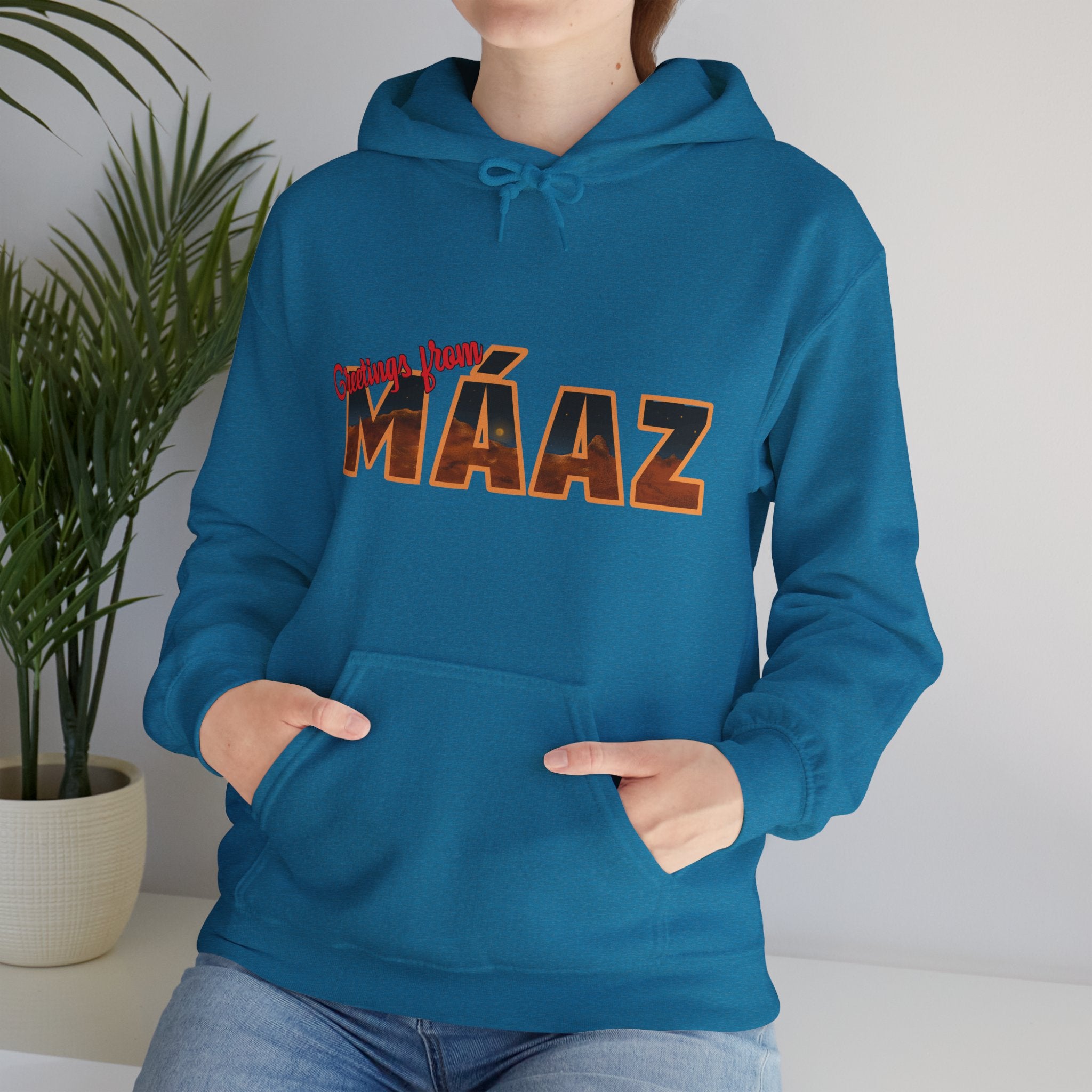 Greetings from Máaz Martians Unisex Heavy Blend Hooded Sweatshirt