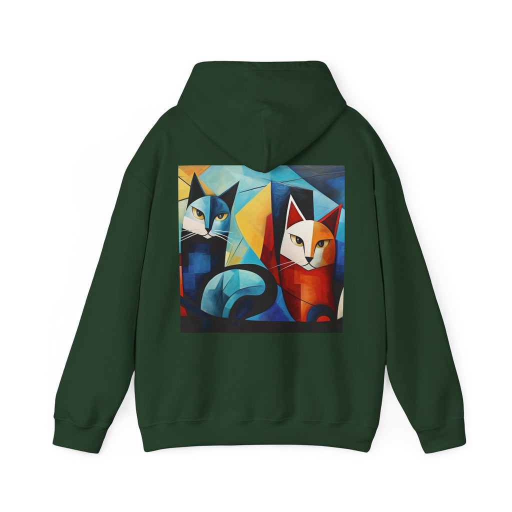 MeowMeow Back Unisex Heavy Blend Hooded Sweatshirt