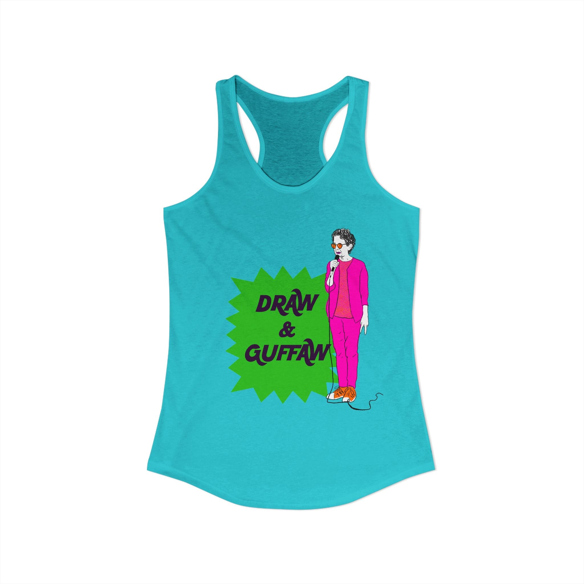 Draw and Guffaw Women's Ideal Racerback Tank