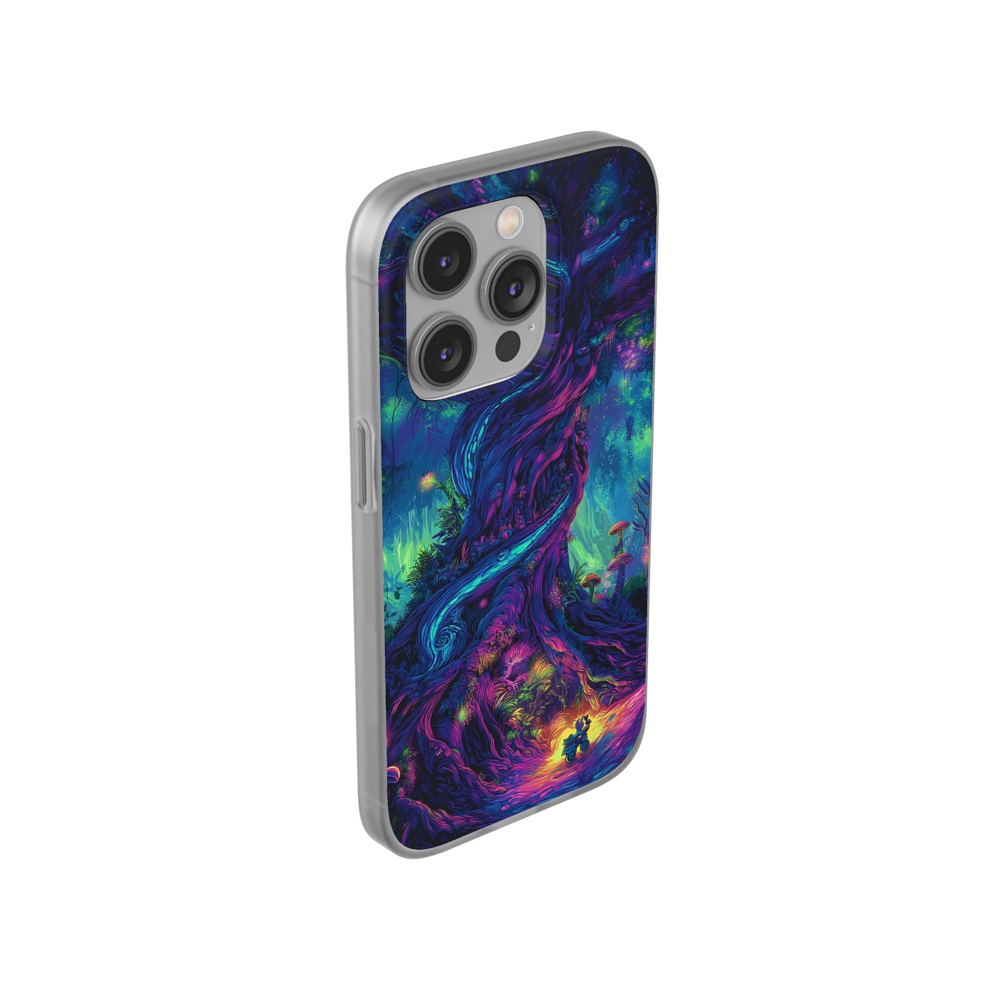 Psychedelic Tree Vibrant Fantasy Flexi Case - Enchanted Forest Design
