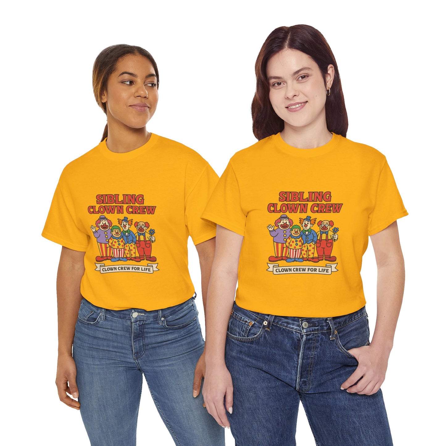 Clown Siblings Unisex Heavy Cotton Tee