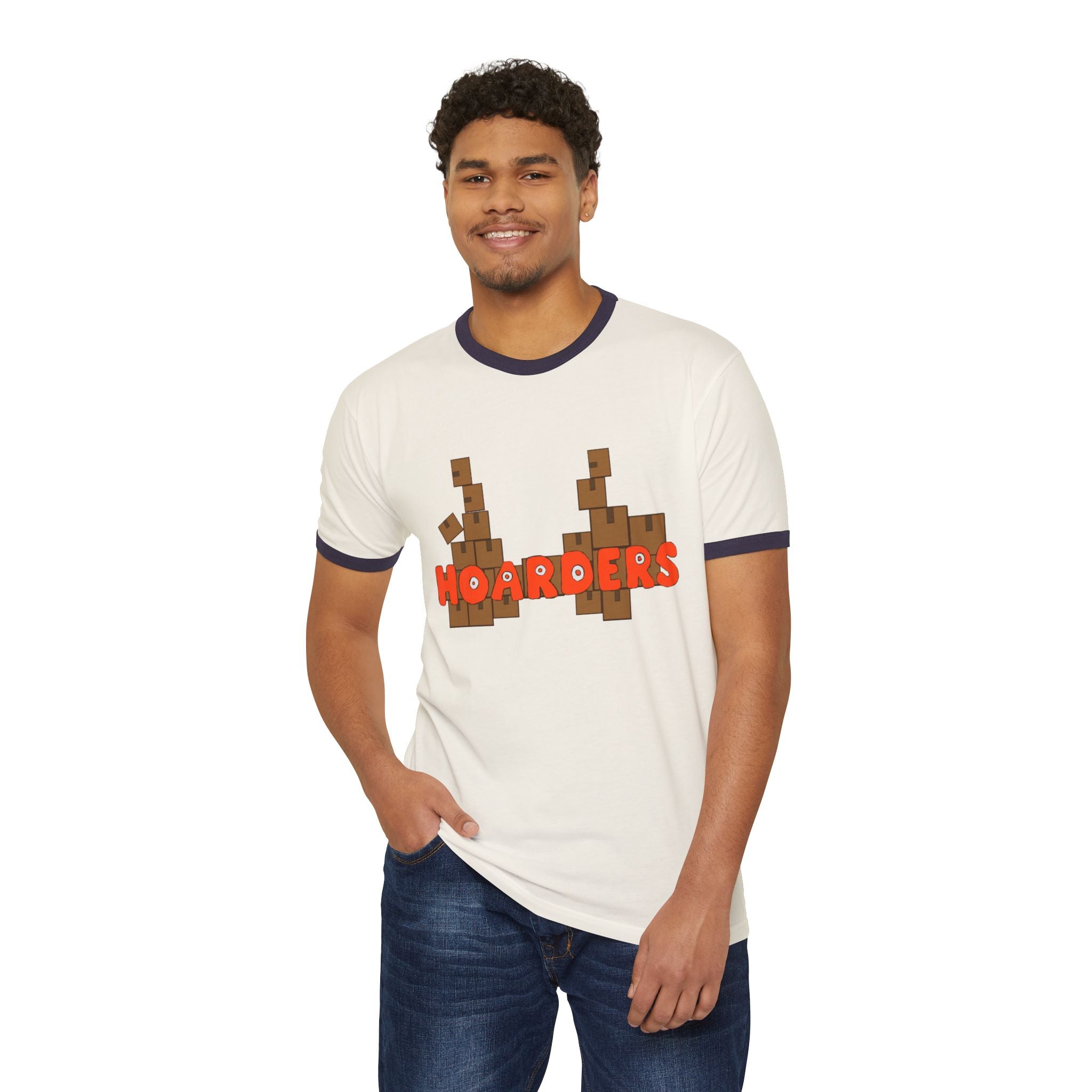 Hoarders Unisex Cotton Ringer T-Shirt