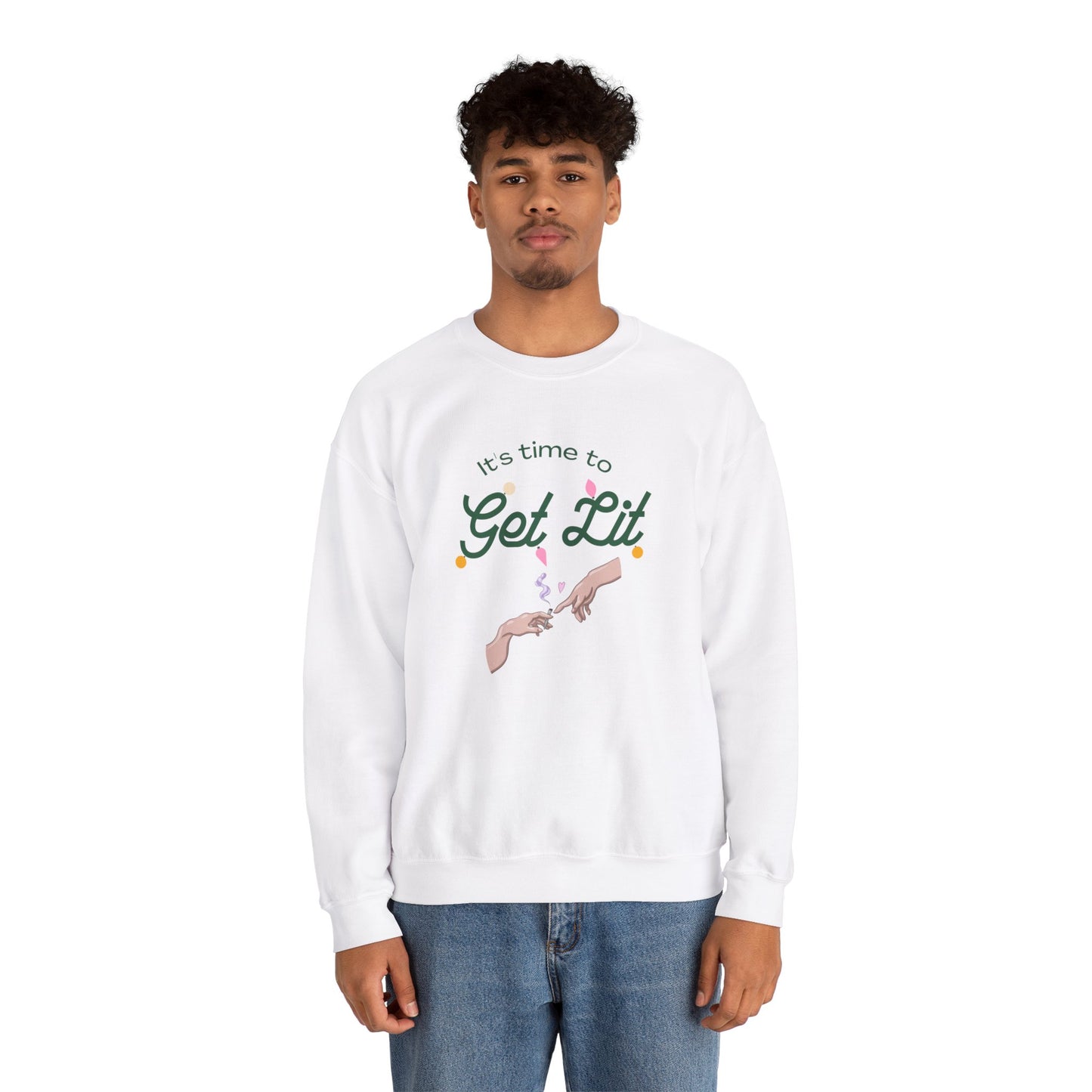 Get Lit Unisex Heavy Blend Crewneck Sweatshirt