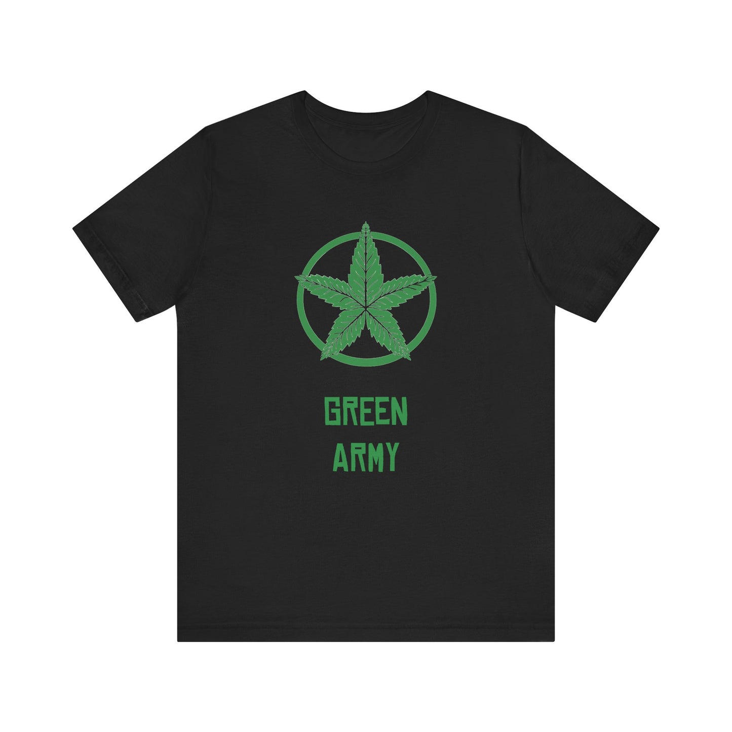 Green Army Star Unisex Jersey Short Sleeve Tee