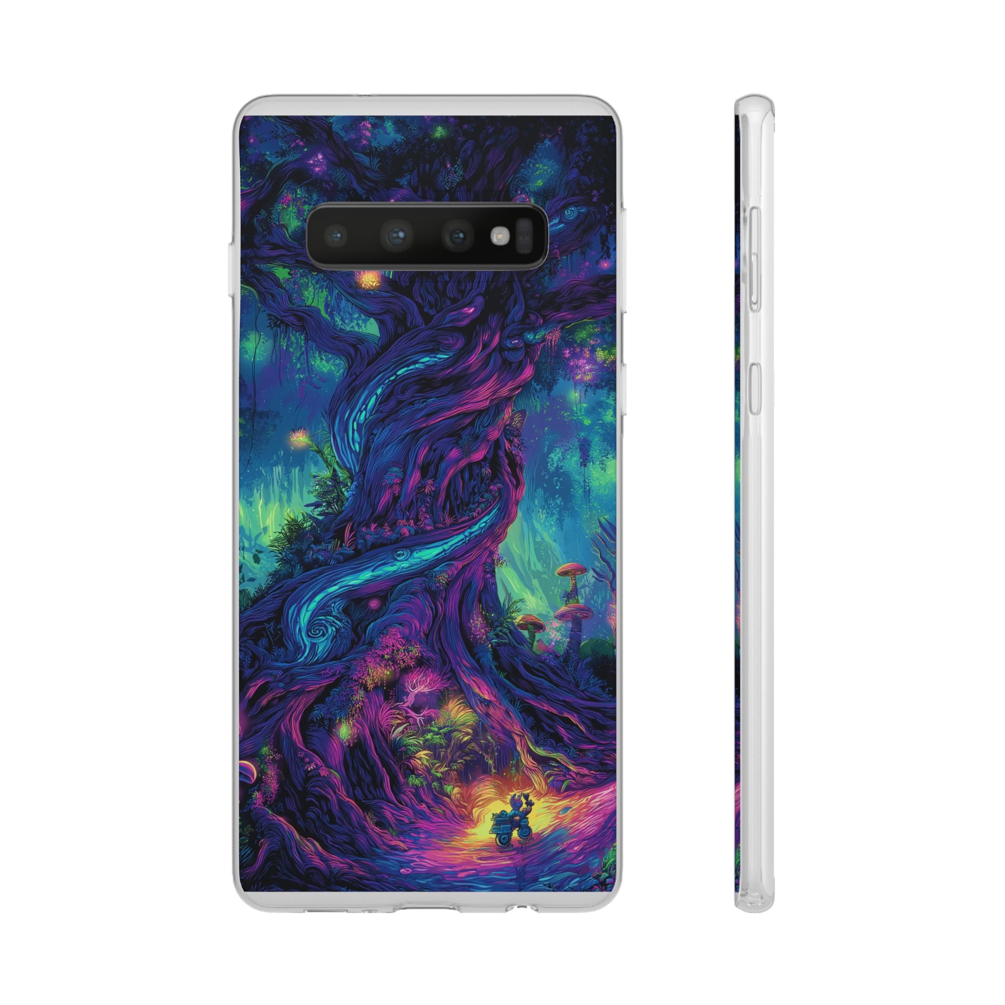 Psychedelic Tree Vibrant Fantasy Flexi Case - Enchanted Forest Design