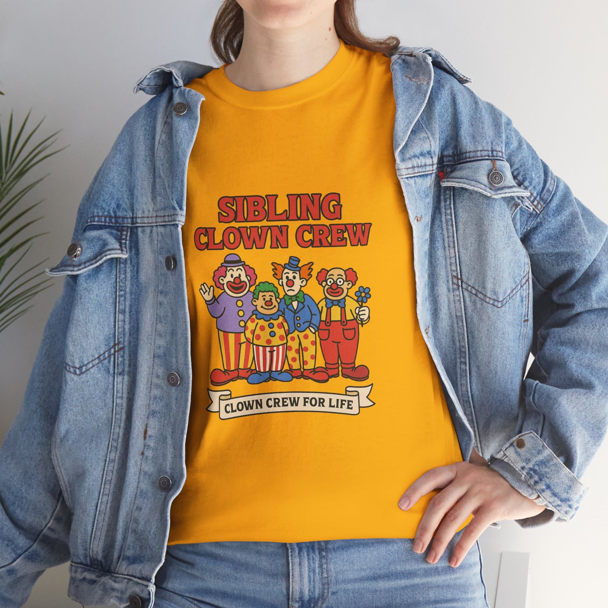 Clown Siblings Unisex Heavy Cotton Tee