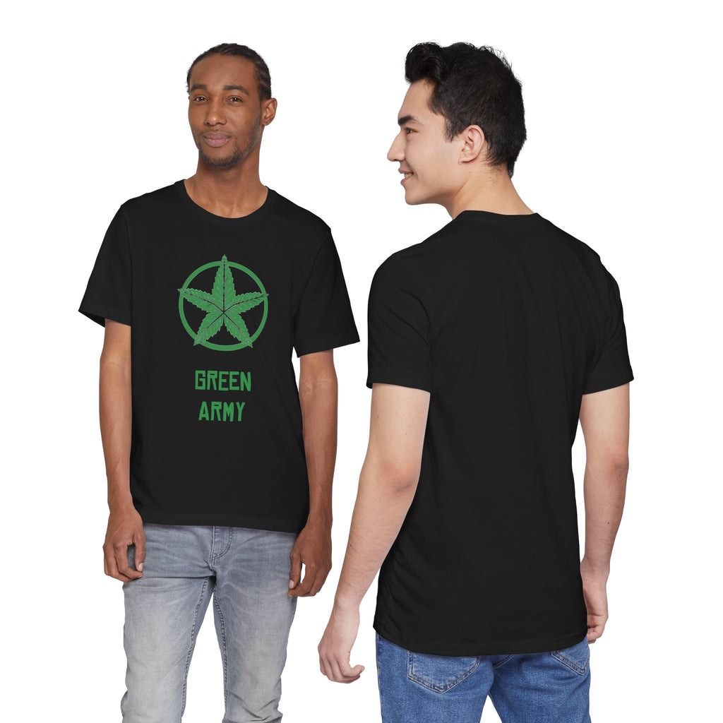 Green Army Star Unisex Jersey Short Sleeve Tee
