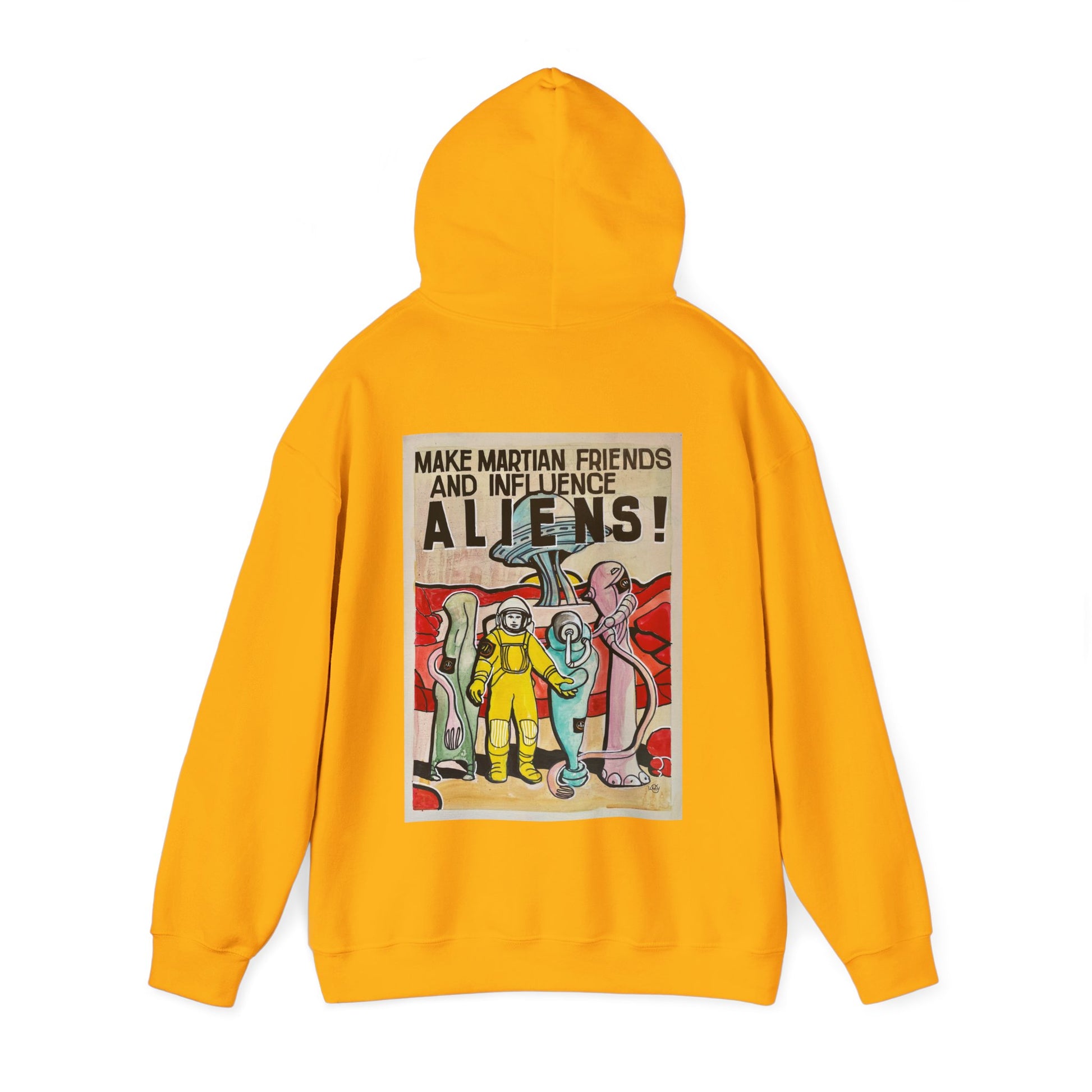 Mars Aliens Unisex Heavy Blend Hooded Sweatshirt
