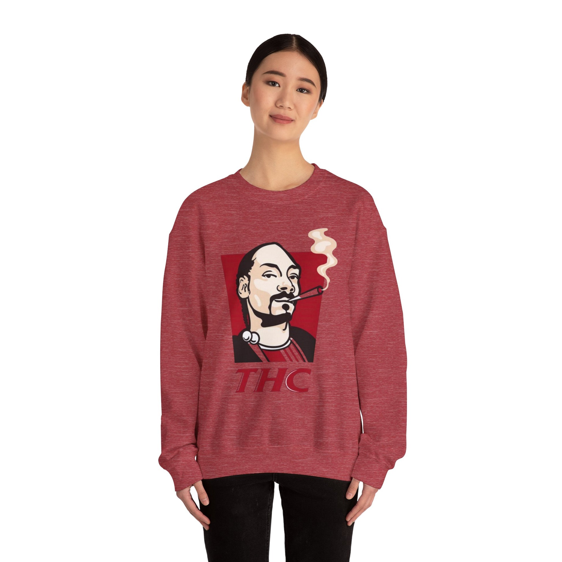 Bucket Love Graphic Crewneck Sweatshirt - Cozy Vintage Style for Chill Vibes