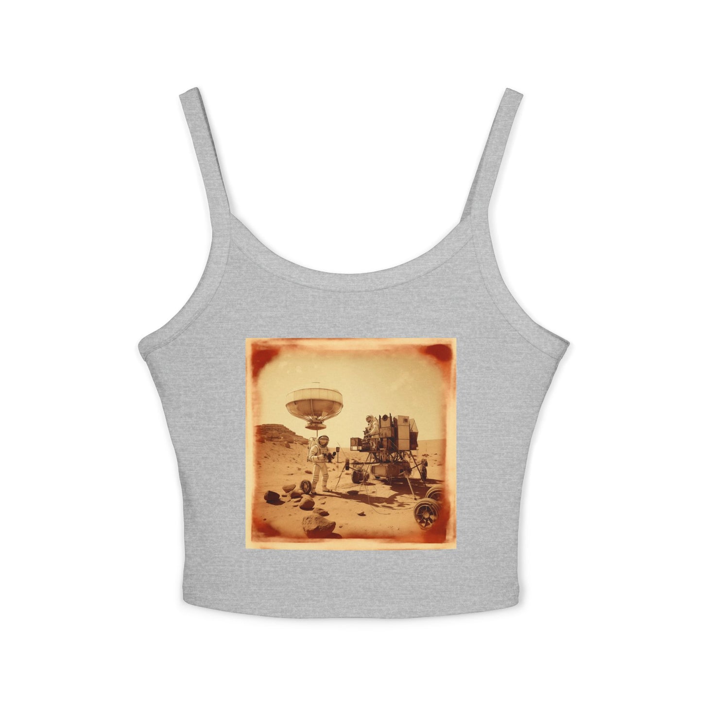 Martian Polaroid Women's Spaghetti Strap Tank Top