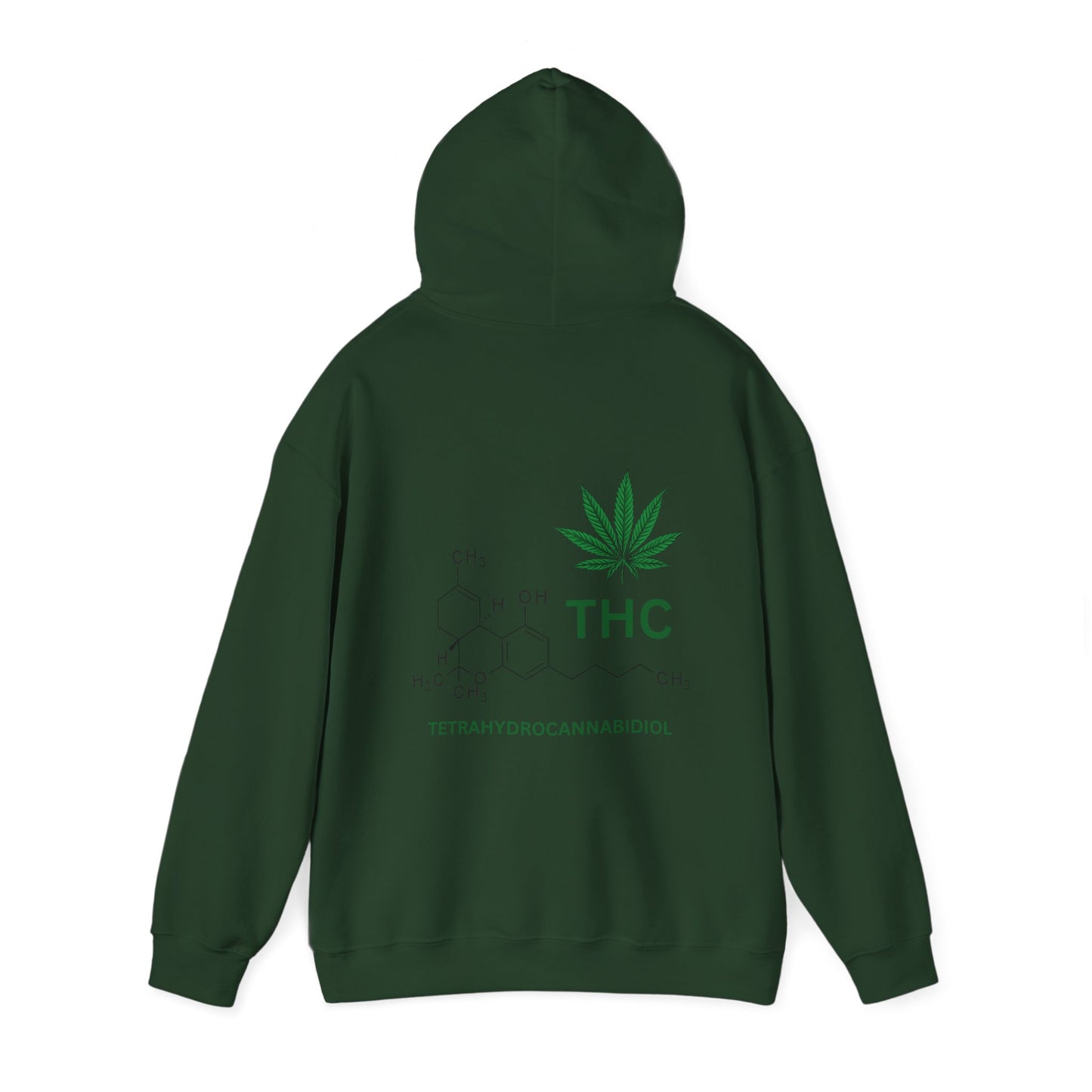 THC Molecule Unisex Heavy Blend Hooded Sweatshirt