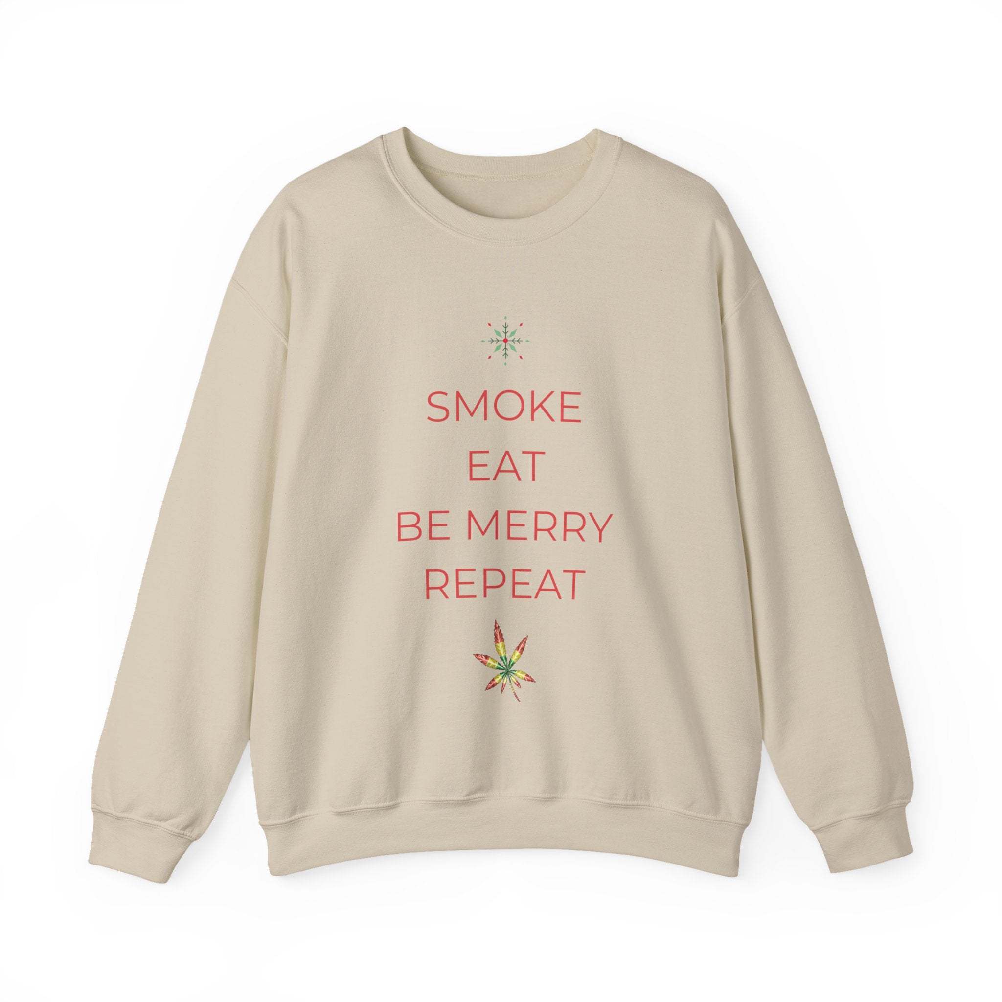 Eat Repeat Holiday Unisex Heavy Blend Crewneck Sweatshirt
