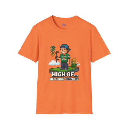 Altitude Farming Graphic T-Shirt, Fun Unisex Tee for Gamers, Perfect Gift for Farmers, Birthday, or Casual Wear