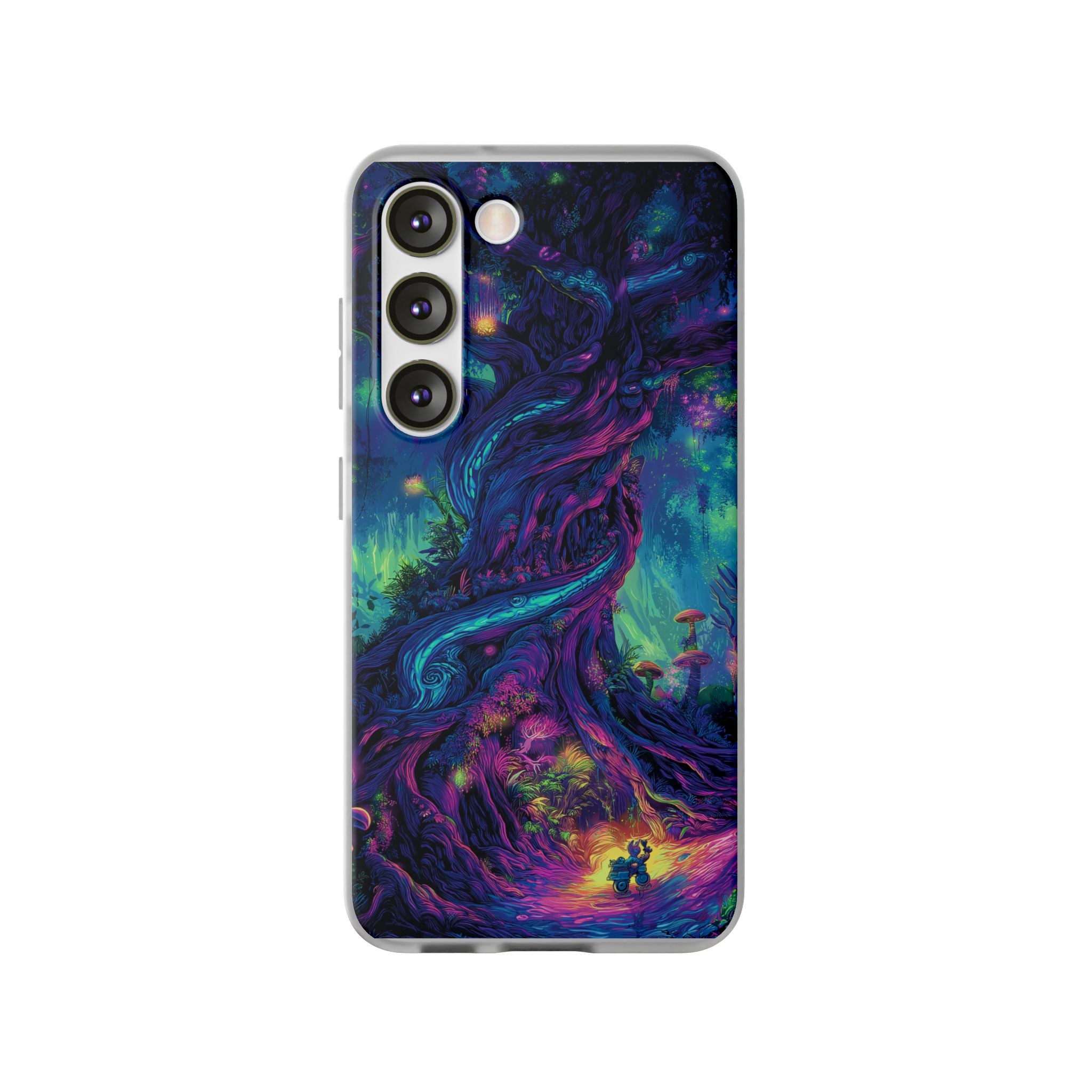 Psychedelic Tree Vibrant Fantasy Flexi Case - Enchanted Forest Design