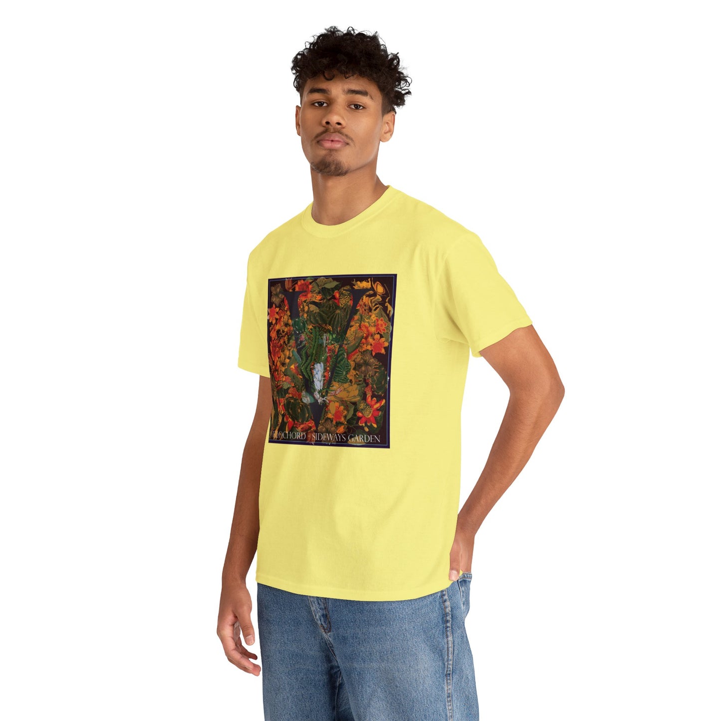 Official Vellochord Sideways Garden Unisex Heavy Cotton Tee