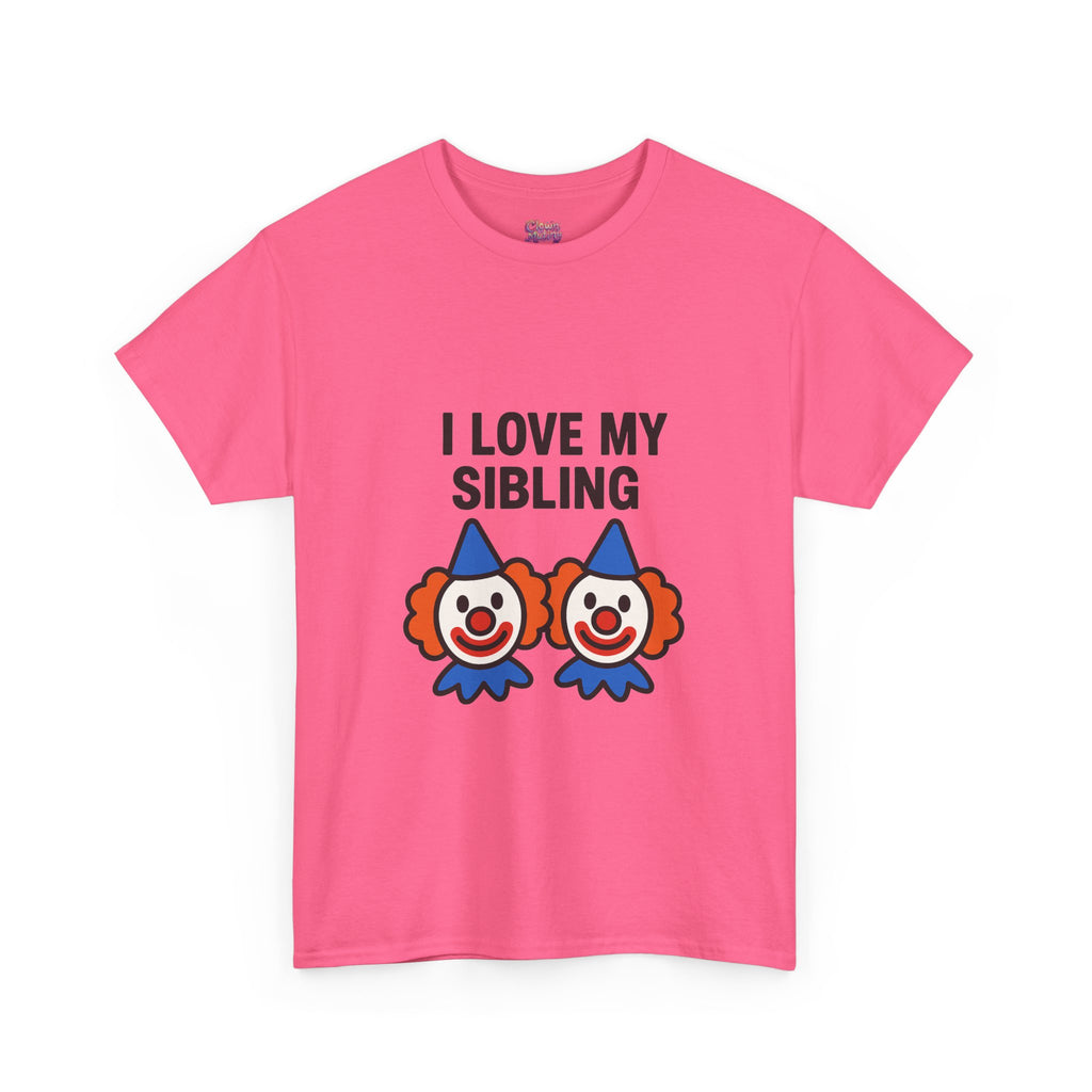 Funny Clown Sibling Love Unisex Cotton Tee