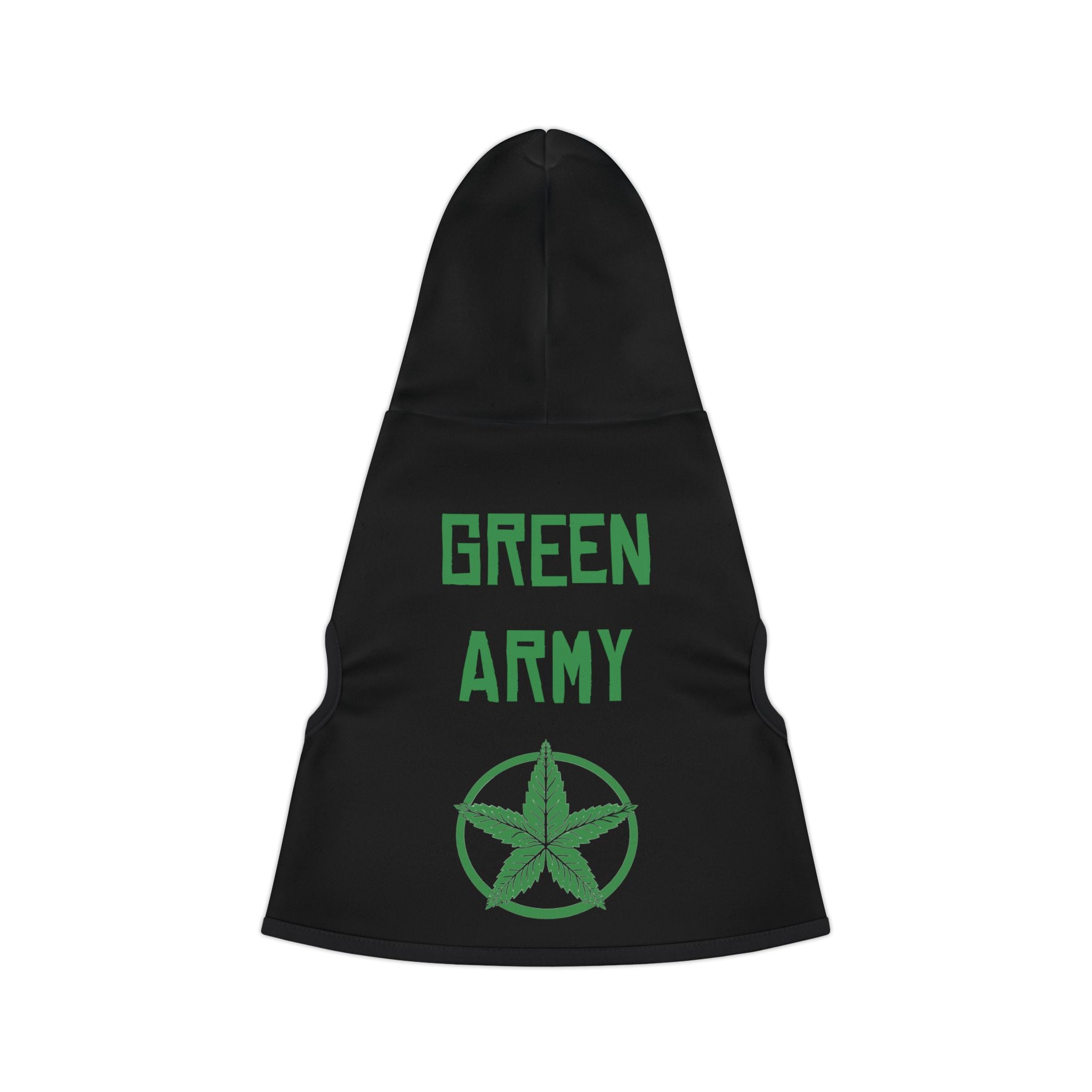 Green Army Dog Hoodie