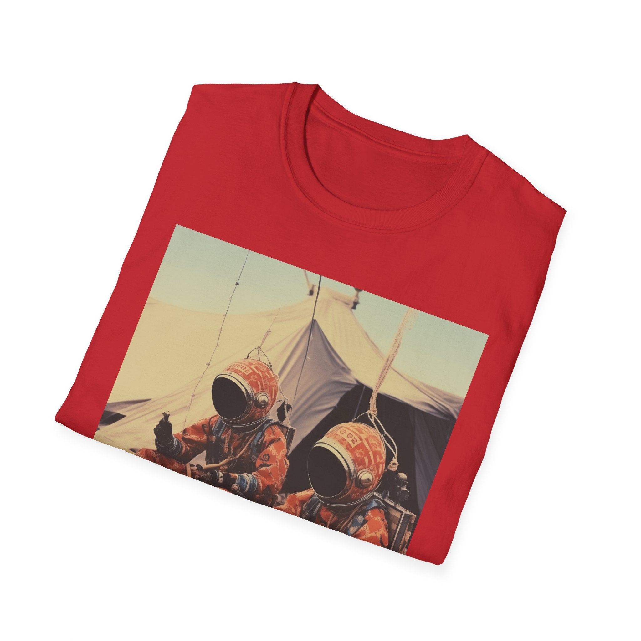 Martian African Print Unisex Softstyle T-Shirt