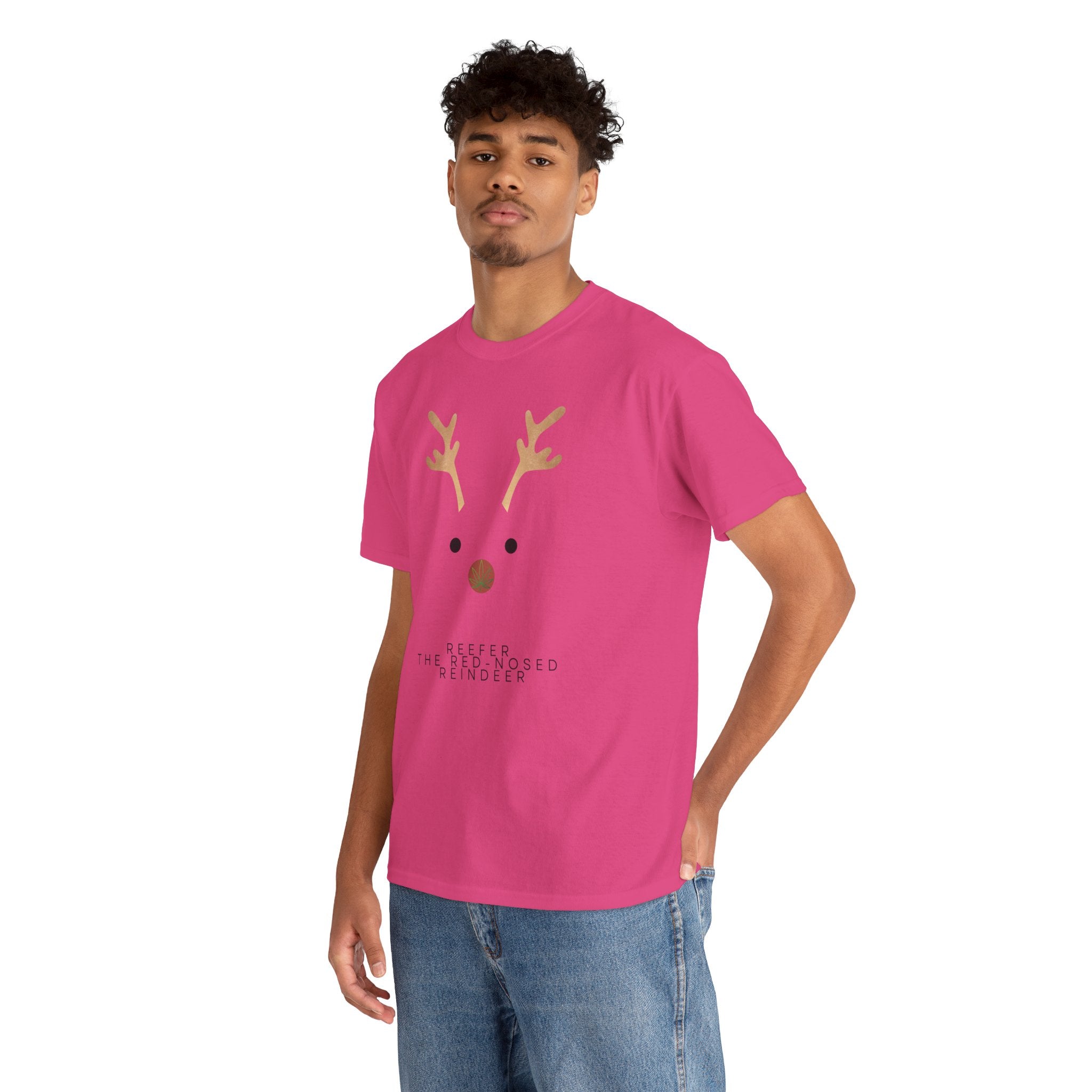 Reindeer Unisex Heavy Cotton Tee
